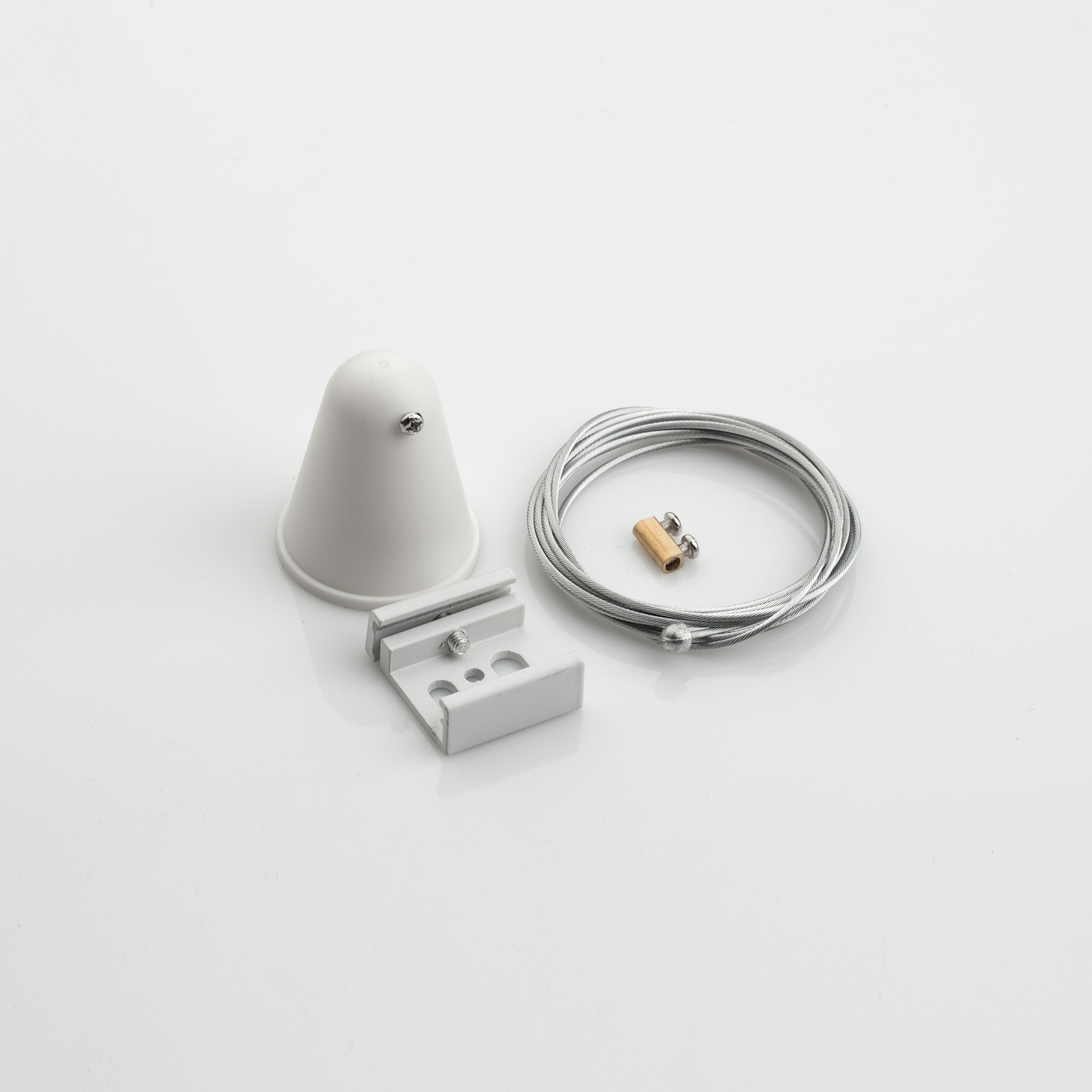 Nova Luce pendelset voor 4-draads rail- 200 cm - wit aluminium