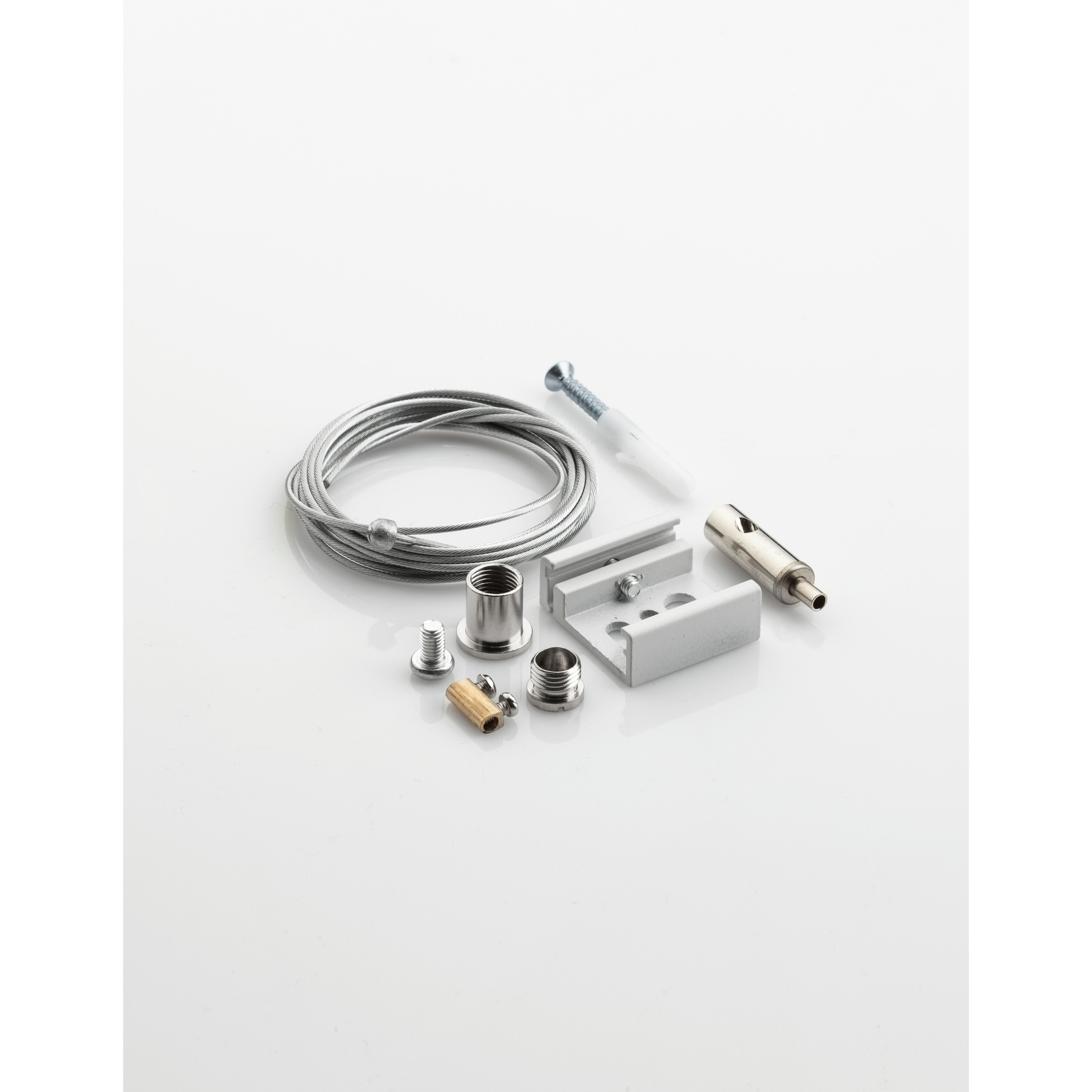 Nova Luce pendelset voor 4-draads rail- 200 cm - wit aluminium