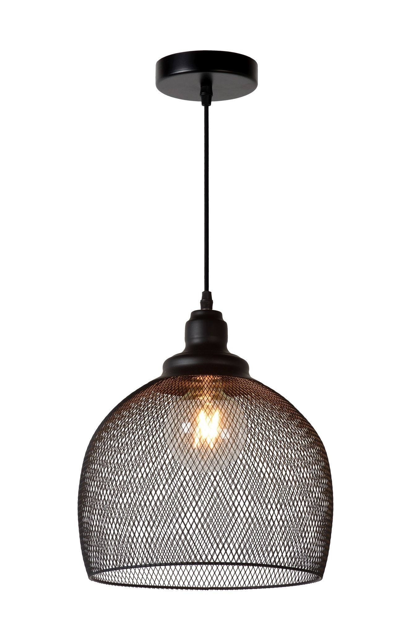 Lucide Mesh - Suspension - Ø 28 cm - Noir