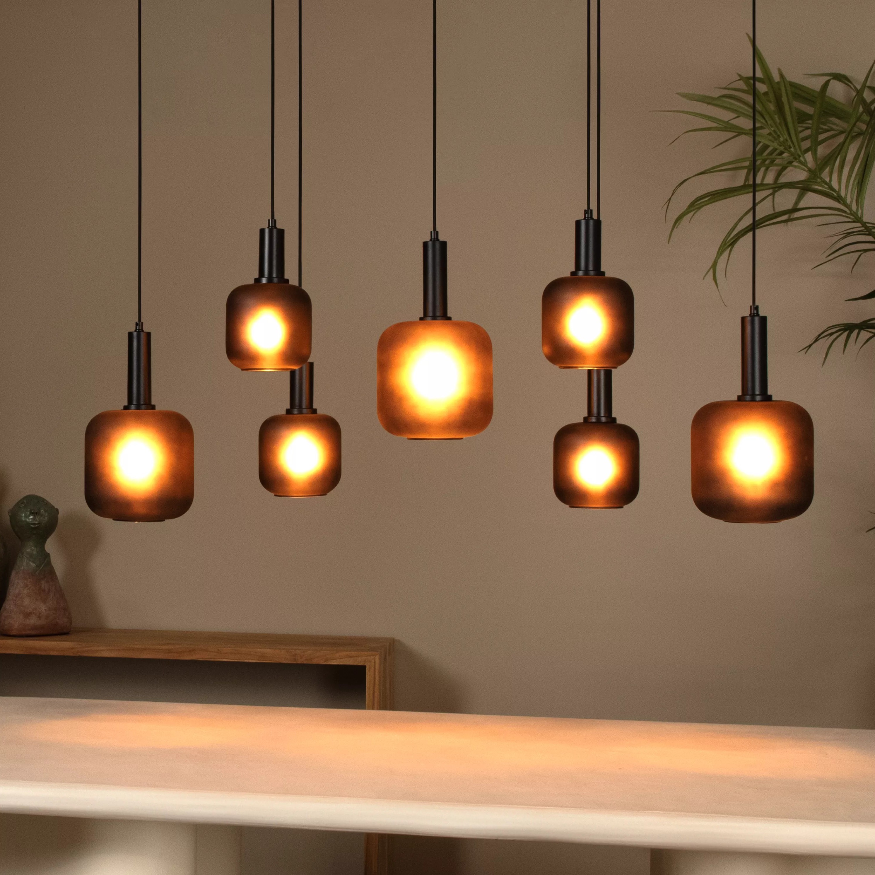 Lucide Eloise - Hanglamp - 135 X 40 X 150 Cm- Zwart