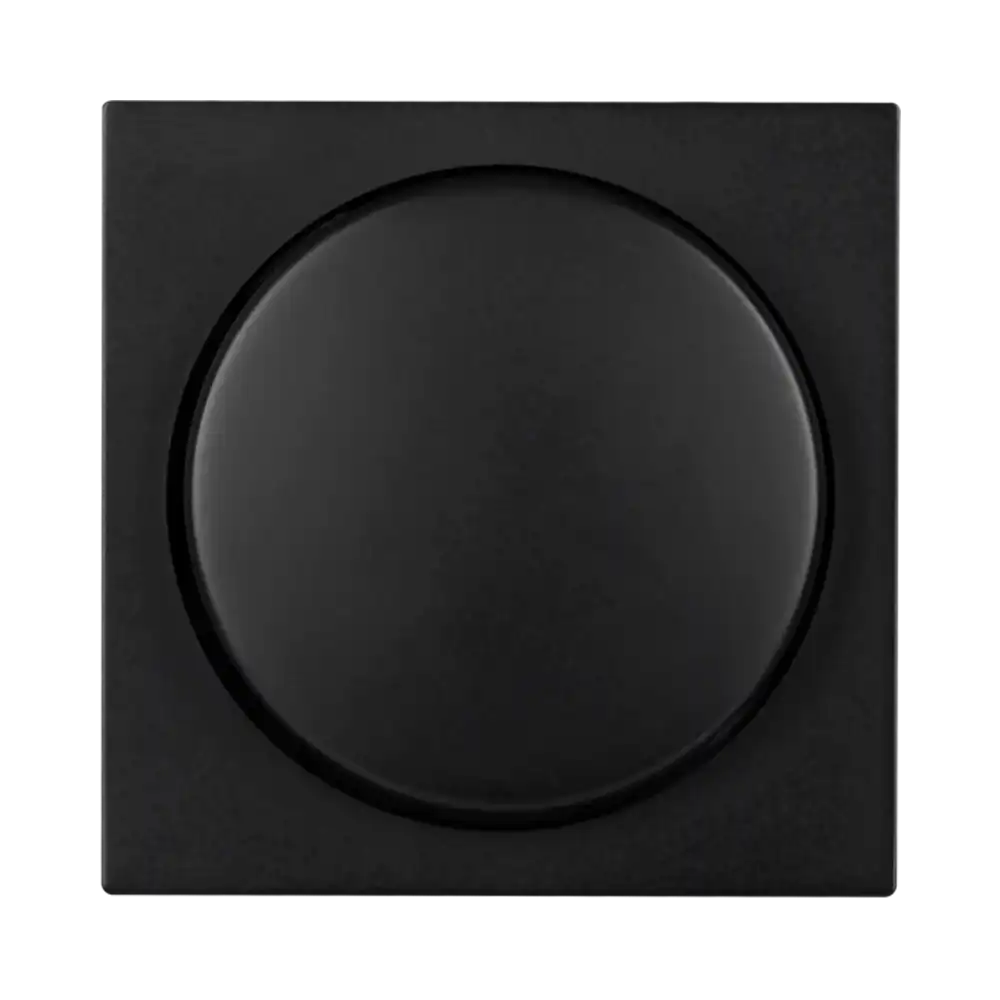 Ion Industries V1/J1 - Centraalplaat Met Enkelvoudige Dimmerknop - Mat Zwart