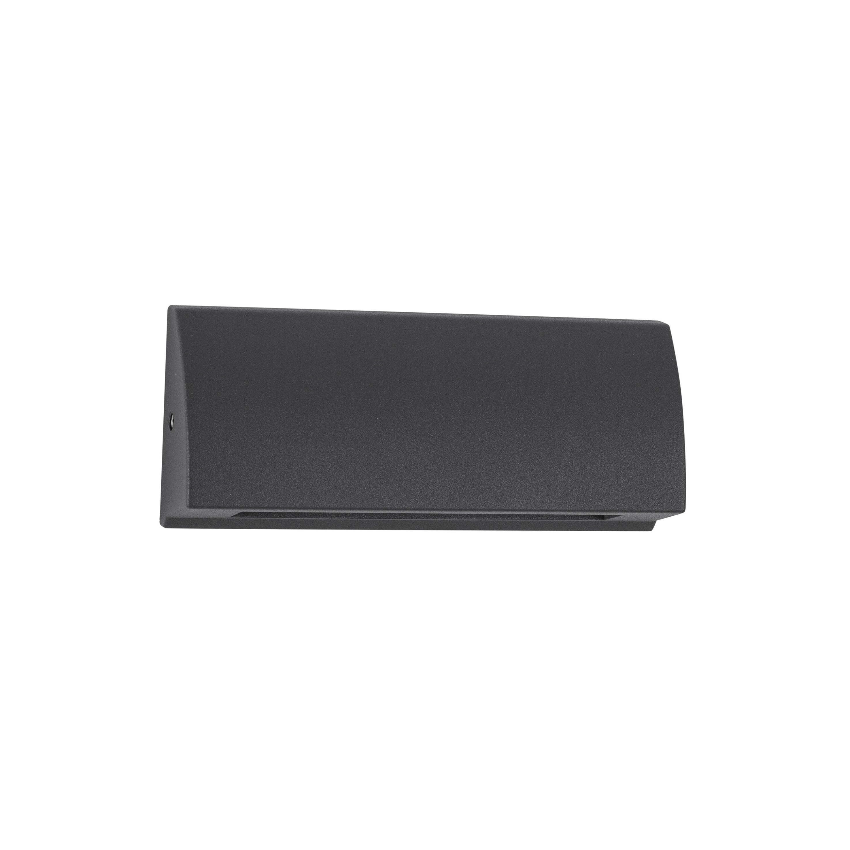 Nova Luce Liv - Buiten Wandverlichting - 13 X 3 X 5, 5 Cm - 3, 5W Led Incl. - IP54 - Donkergrijs