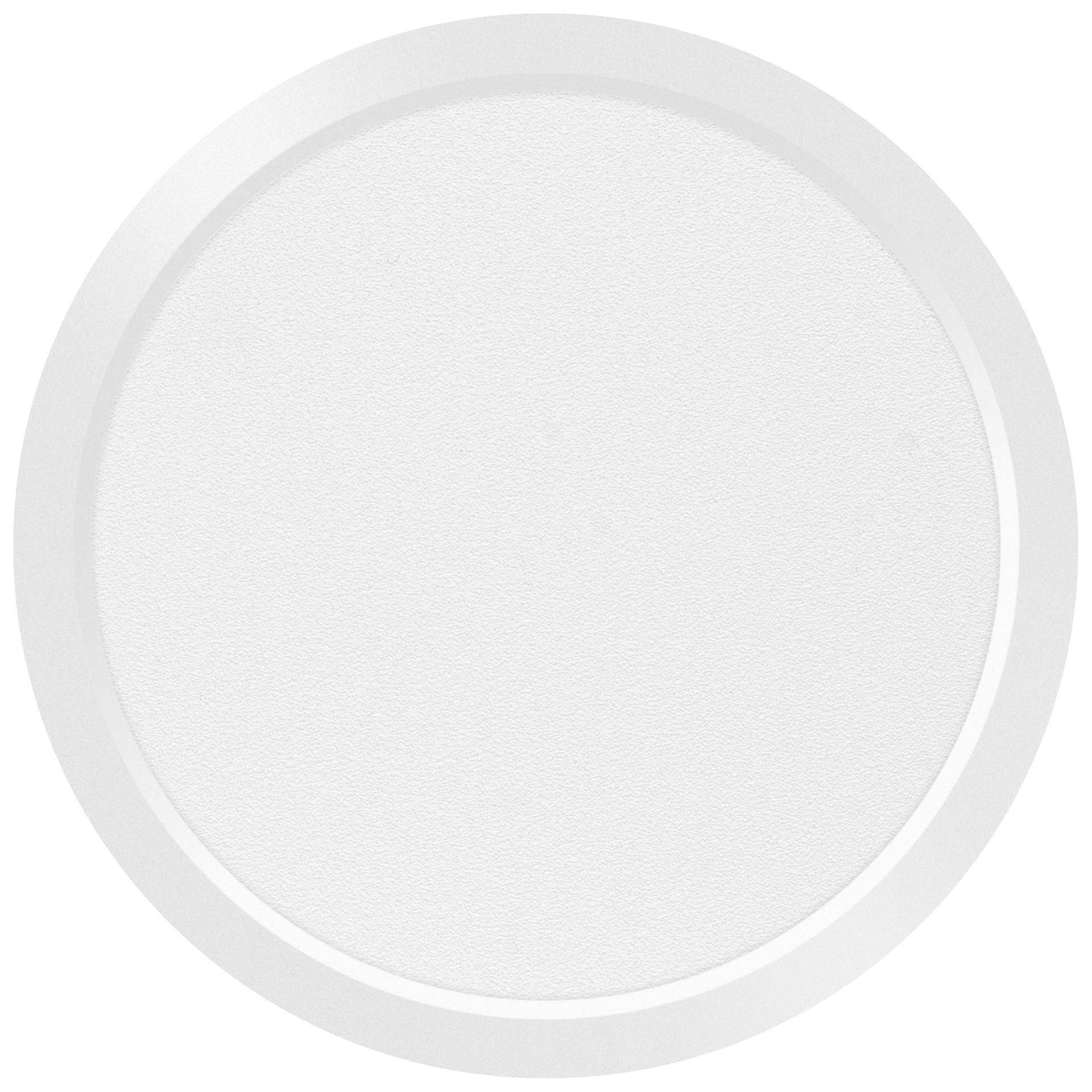 Eth Ruby - Plafondlamp - Ø 23 X 2, 4 Cm - 3 Stappen Dimbaar - 18W Led Incl. - IP44 - Wit