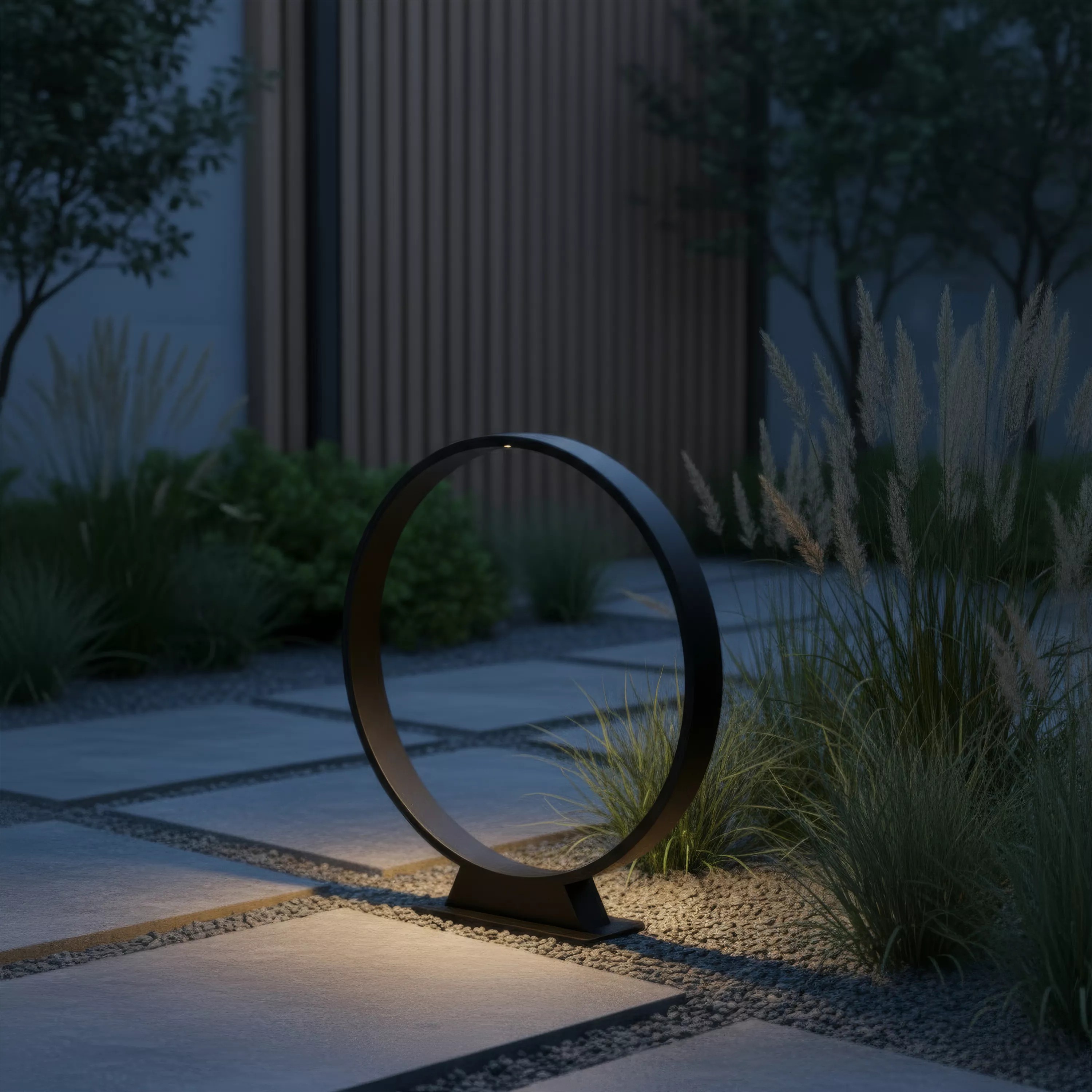 Lucide Jerel - Sokkellamp - 5W Led Incl. - IP54 - Zwart