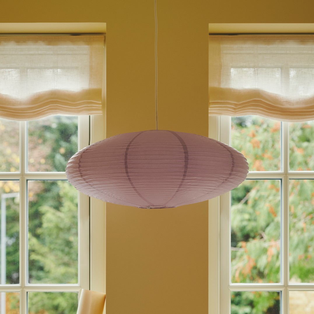 Nordlux Villo - Papieren Lampenkap Zonder Pendel - Ø 60 X 24 Cm - Paars