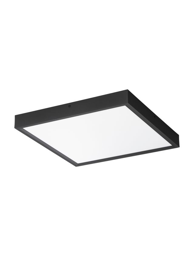Nova Luce Itos - plafondlamp - 40 x 40 x 4,5 cm - 32W LED incl. - zandzwart