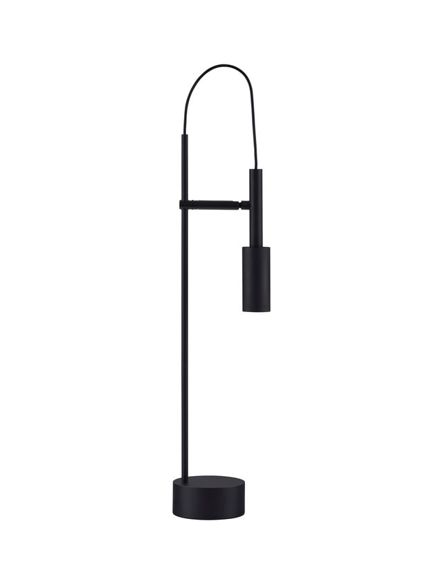 Nova Luce Joy - tafellamp met schakelaar - Ø 10,5 x 54,5 cm - 7W LED incl. zandzwart