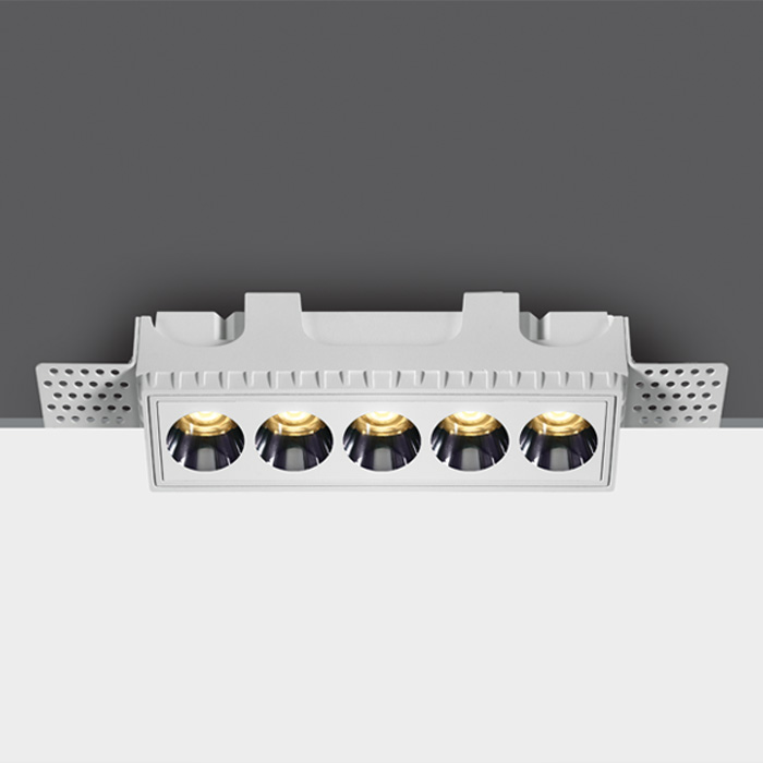 ONE Light Trimless Mirror Range - inbouwspot - 137 x 40 mm, 145 x 41 mm inbouwmaat - 12W LED incl. - wit