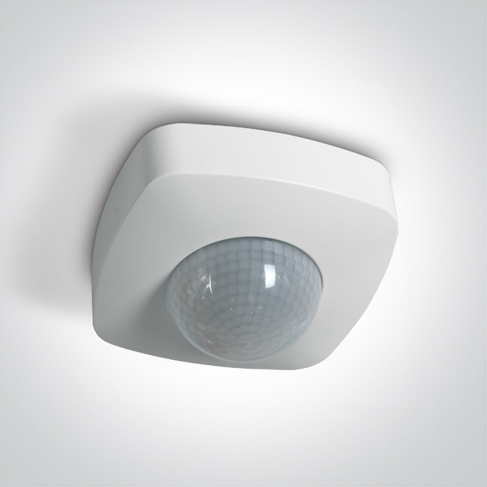One Light - Infrarood Plafondsensor - Max. 1000W Led - 10, 2 X 10, 2 X 5, 5 Cm - Wit