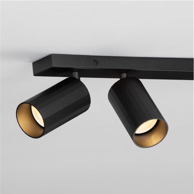 Nova Luce Zelos - opbouwspot 2L - 35 x 13,7 x 6 cm - zandzwart