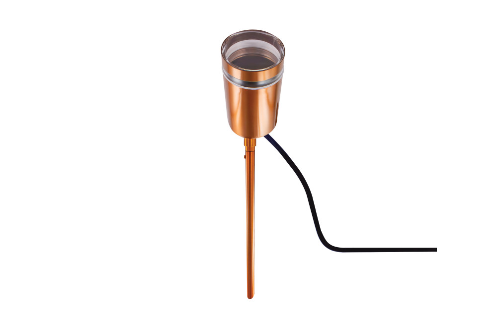 Integral Led Moroni - Grondspot Op Piek - Ø 6 X 37, 2 Cm - IP65 - Koper