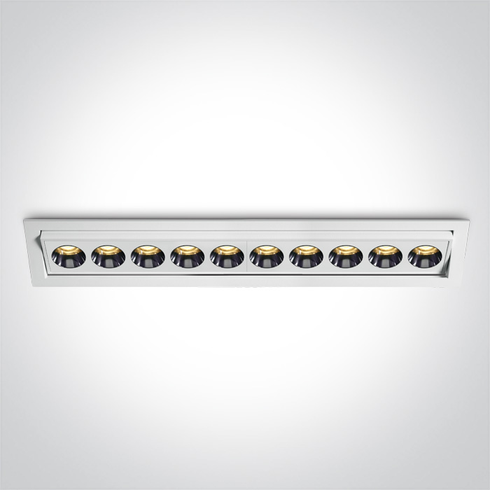 ONE Light Trimless Mirror Range - inbouwspot - 290 x 52 mm, 280 x 70 mm inbouwmaat - 24W LED incl. - wit