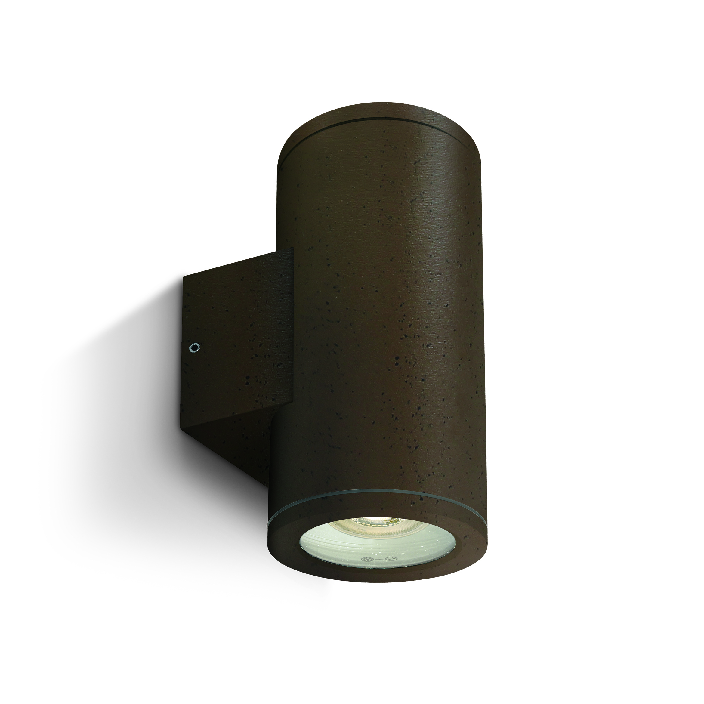 One Light GU10 Outdoor Wall Lights - Buiten Wandverlichting - 8 X 17, 3 Cm - IP54 - Roest Bruin