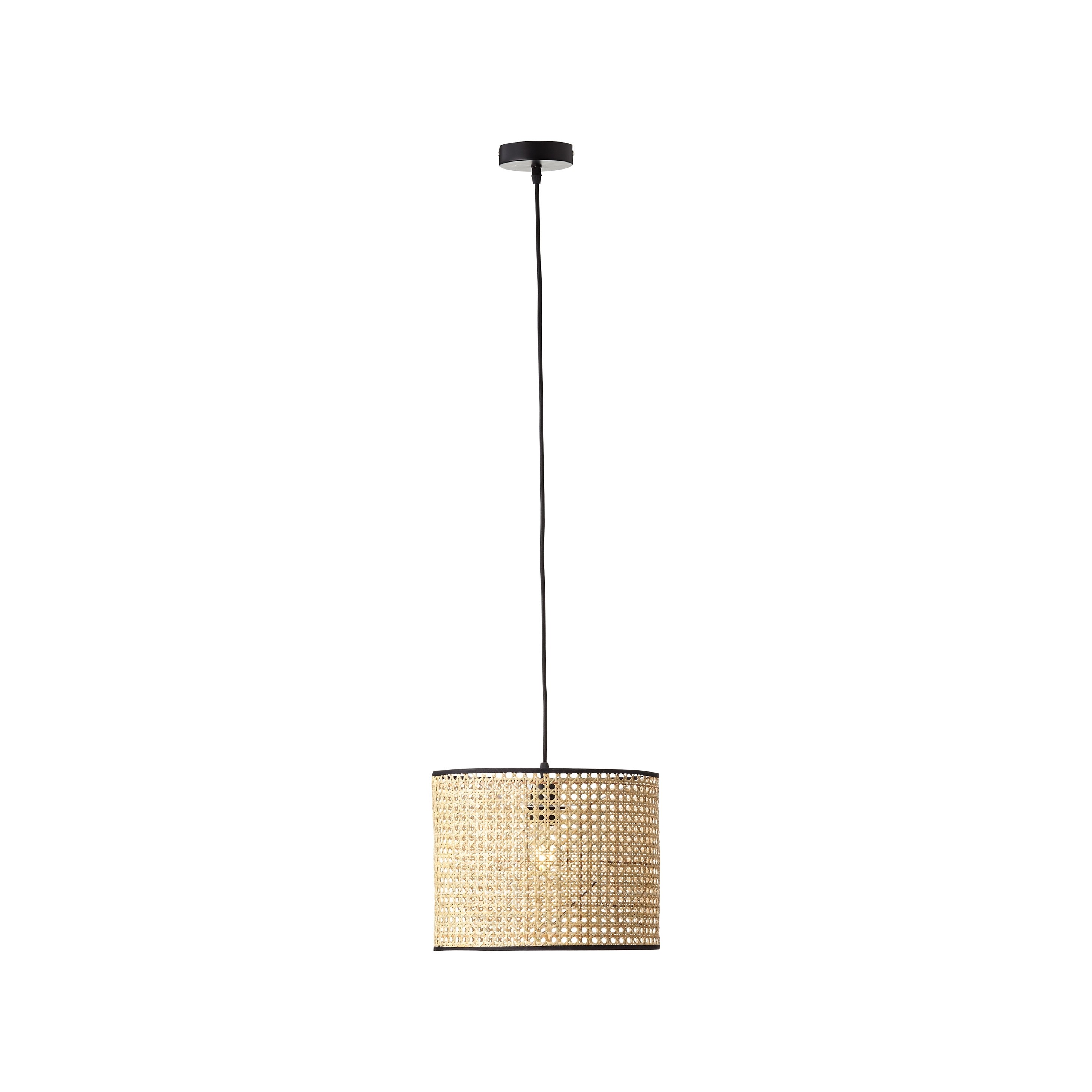 Brilliant Wiley - Hanglamp - Ø 30 X 174 Cm - Lichtbruin