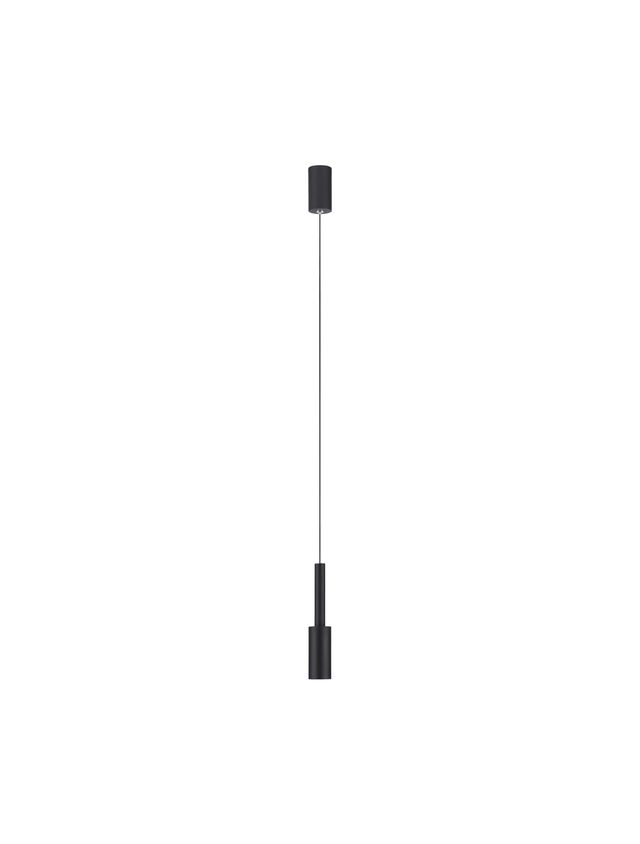 Nova Luce Joy - hanglamp - Ø 4 x 200 cm - 7W LED incl. - zandzwart
