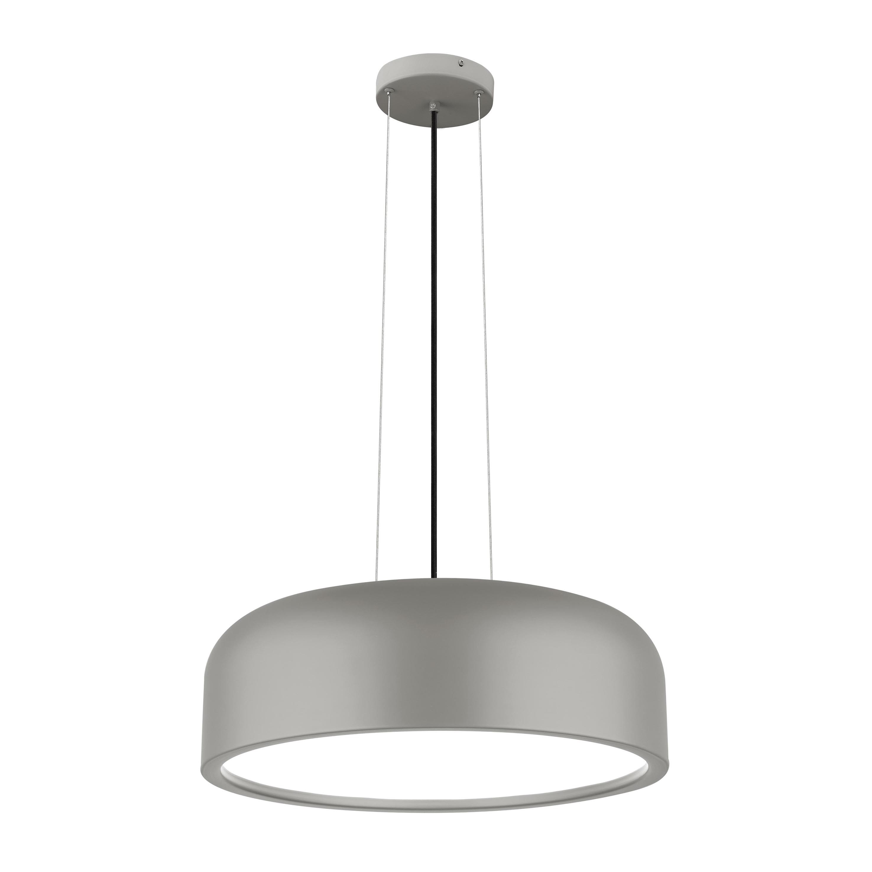 Nova Luce Perleto - Hanglamp - Ø 48 X 133 Cm - Grijs