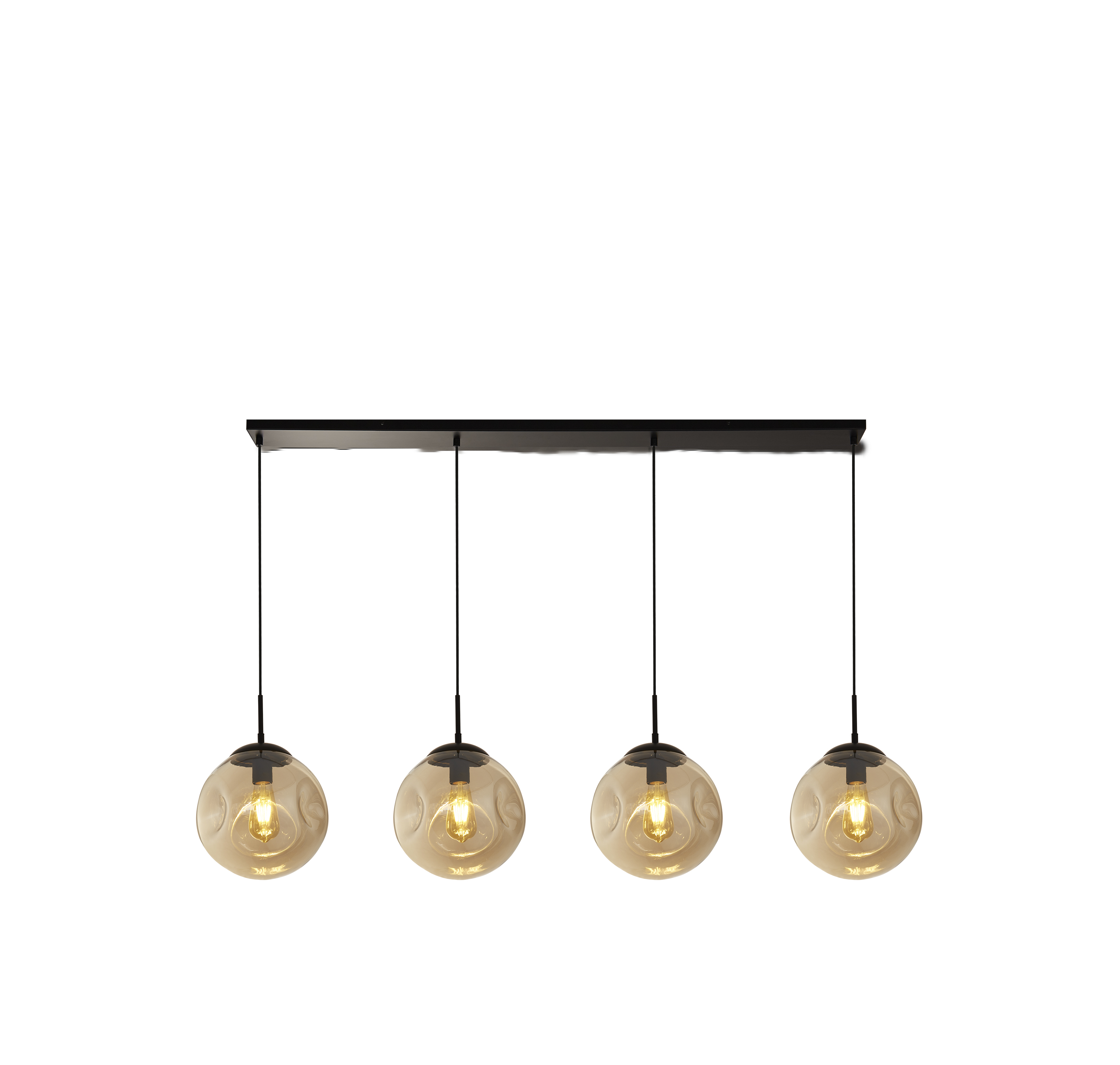 Searchlight Punch - Hanglamp - 146, 5 X 120 Cm - Zwart En Champagne
