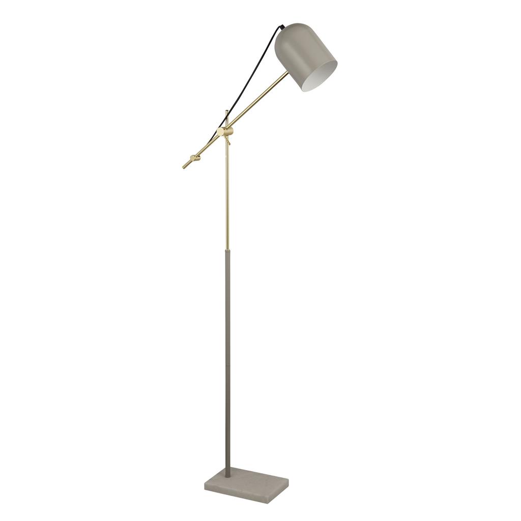 Searchlight Odyssey - vloerlamp - 59 x 149 cm - grijs en goud
