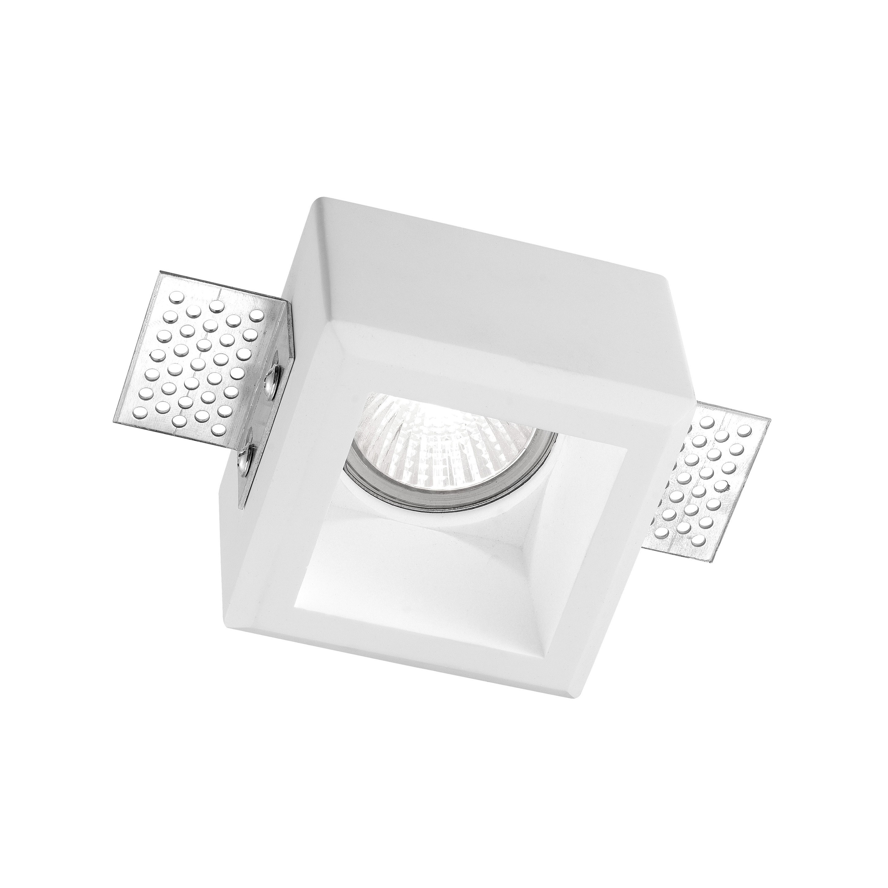 Nova Luce Tobia - Inbouwspot - 80 X 80 Mm, 85 X 85 Mm Inbouwmaat - Wit Gips