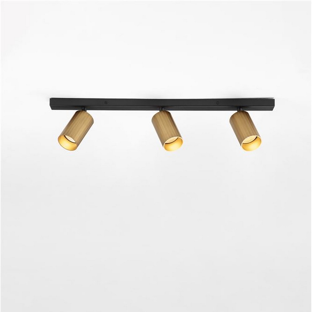 Nova Luce Zelos - opbouwspot 3L - 60 x 13,7 x 6 cm - goud