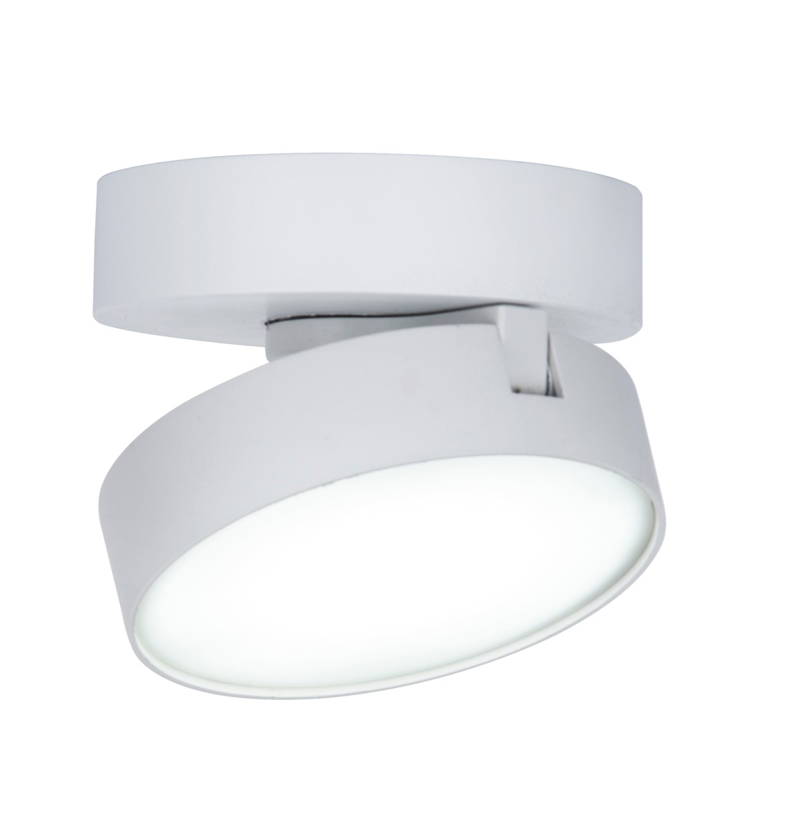 Lutec Stanos - opbouwspot - slimme verlichting - Lutec Connect - Ø10 x 5,5 cm - 6,8W LED incl. - dimfunctie via app - 2700K-6500K - wit