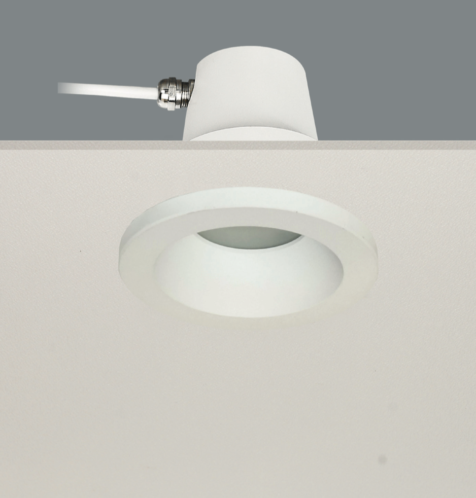 Artdelight Bados - Inbouwspot 1L - Ø 95 Mm , Ø 84 Mm Inbouwmaat - IP65 - Wit