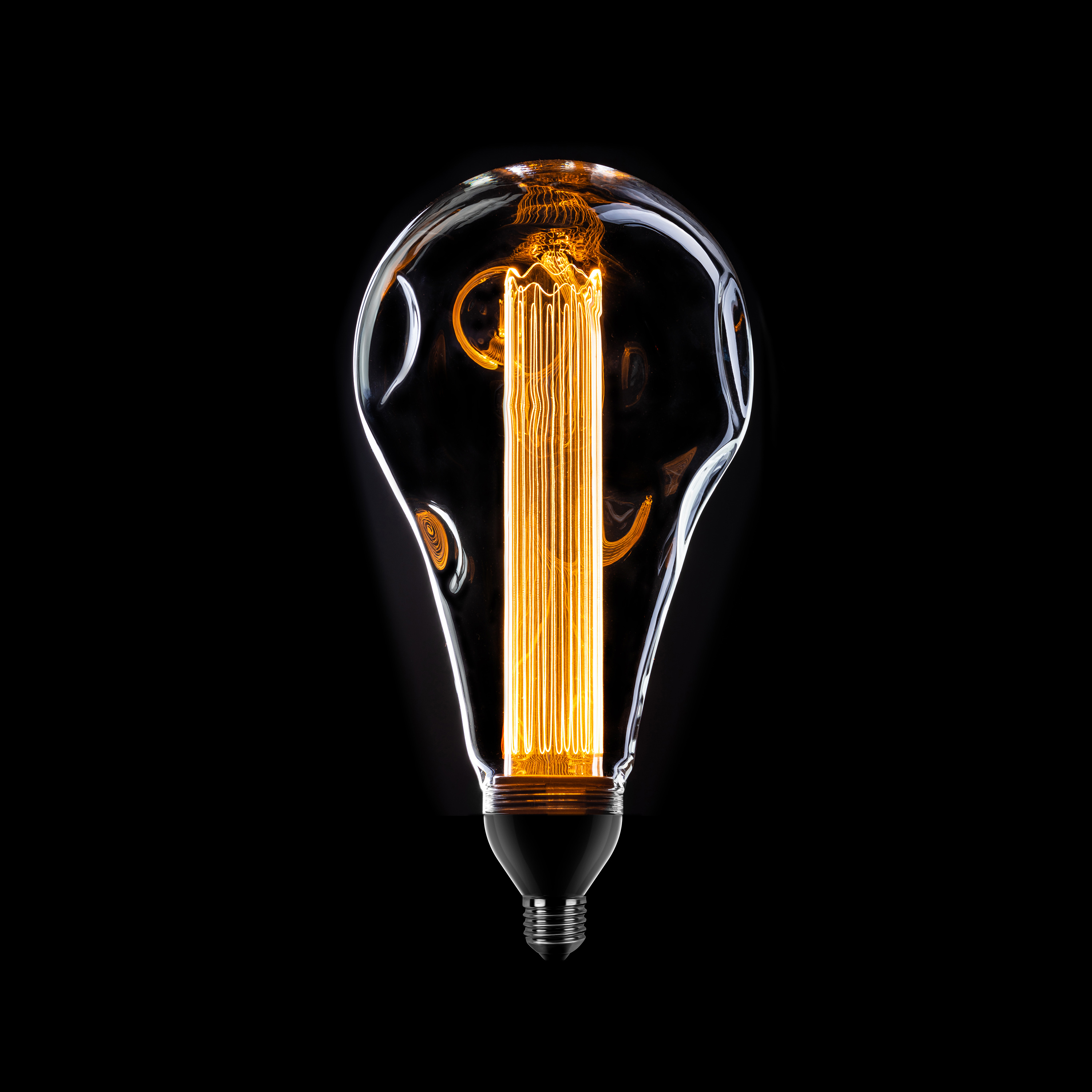 Eth Led - Ø 15, 8 X 29 Cm - E27 - 3 Stappen Dimbaar - 1W/3, 2W/8W - 2000K - Transparant