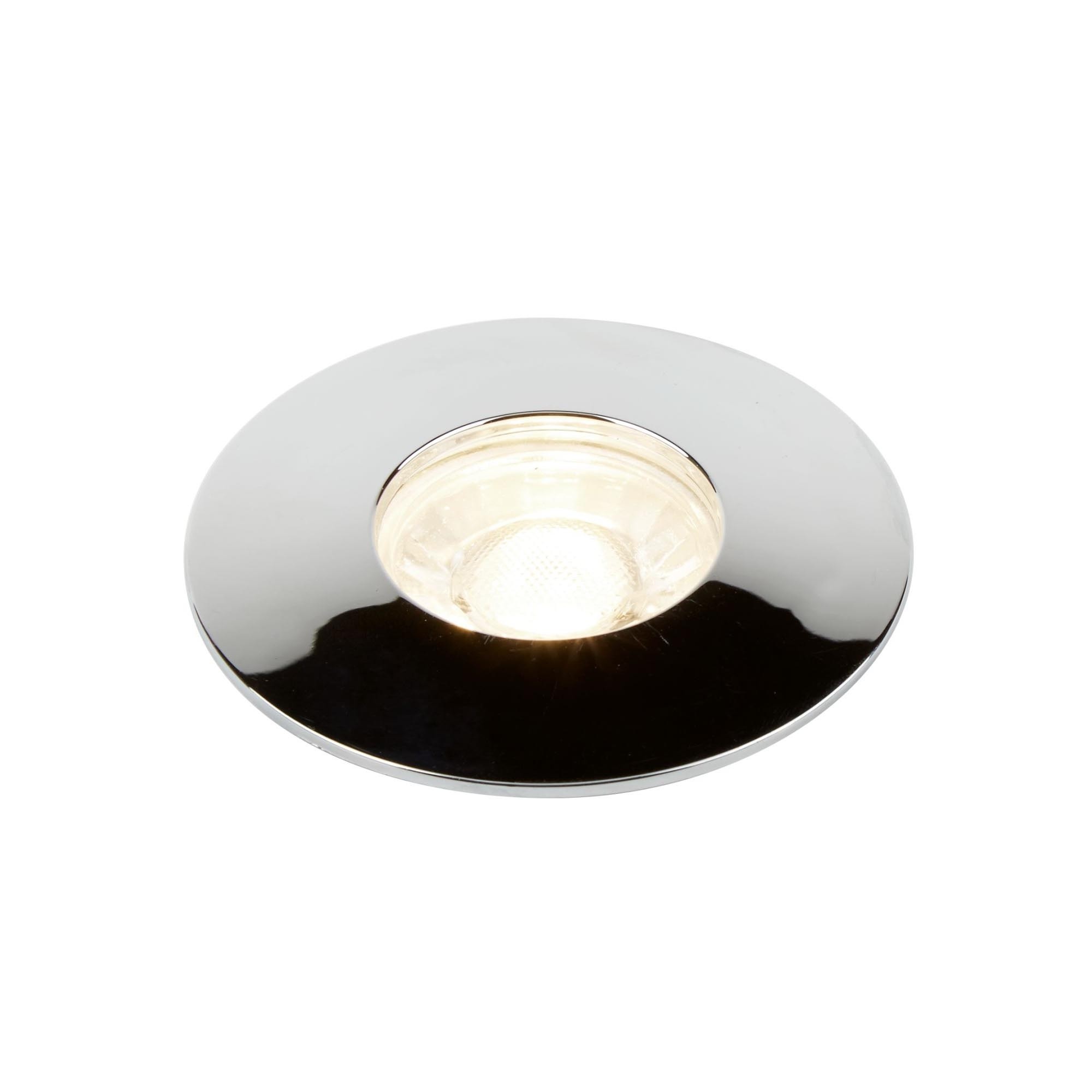 Searchlight Flush - set van 3 - Ø 100 mm, Ø 68 mm inbouwmaat - 3 x 4W LED incl. - chroom