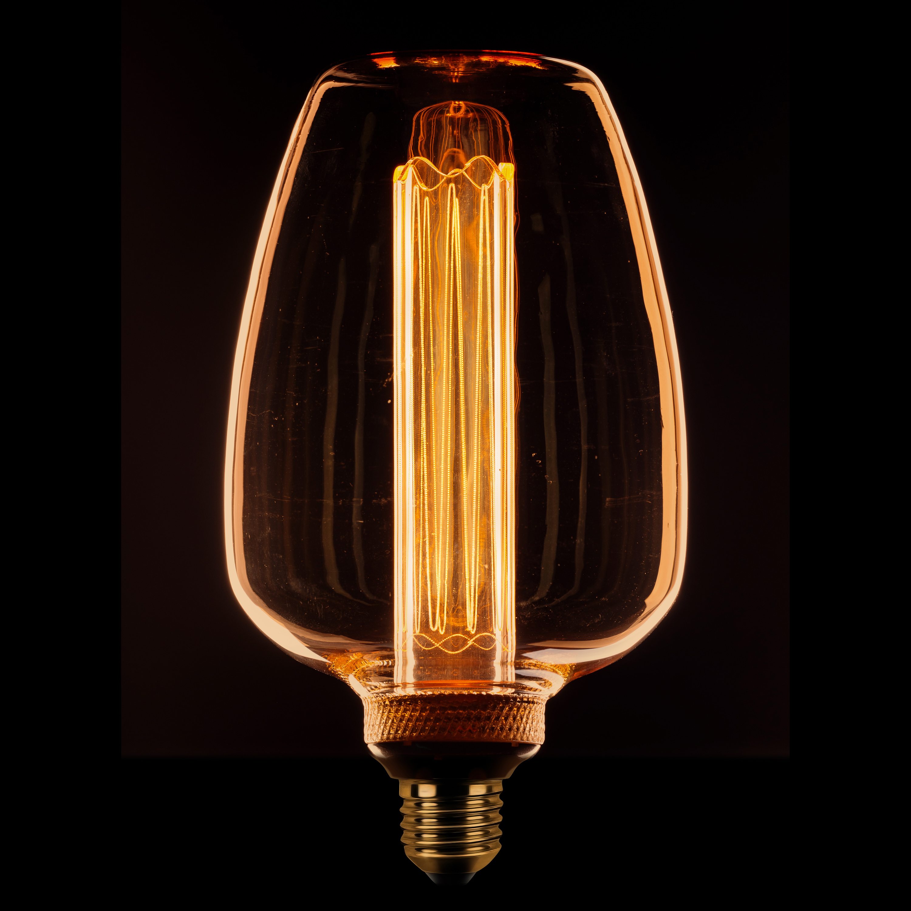 Eth Deco Filament Led 43F - E27 - 3 Stappen Dimbaar - 1W/2, 5W/5W - 1800K - Goud