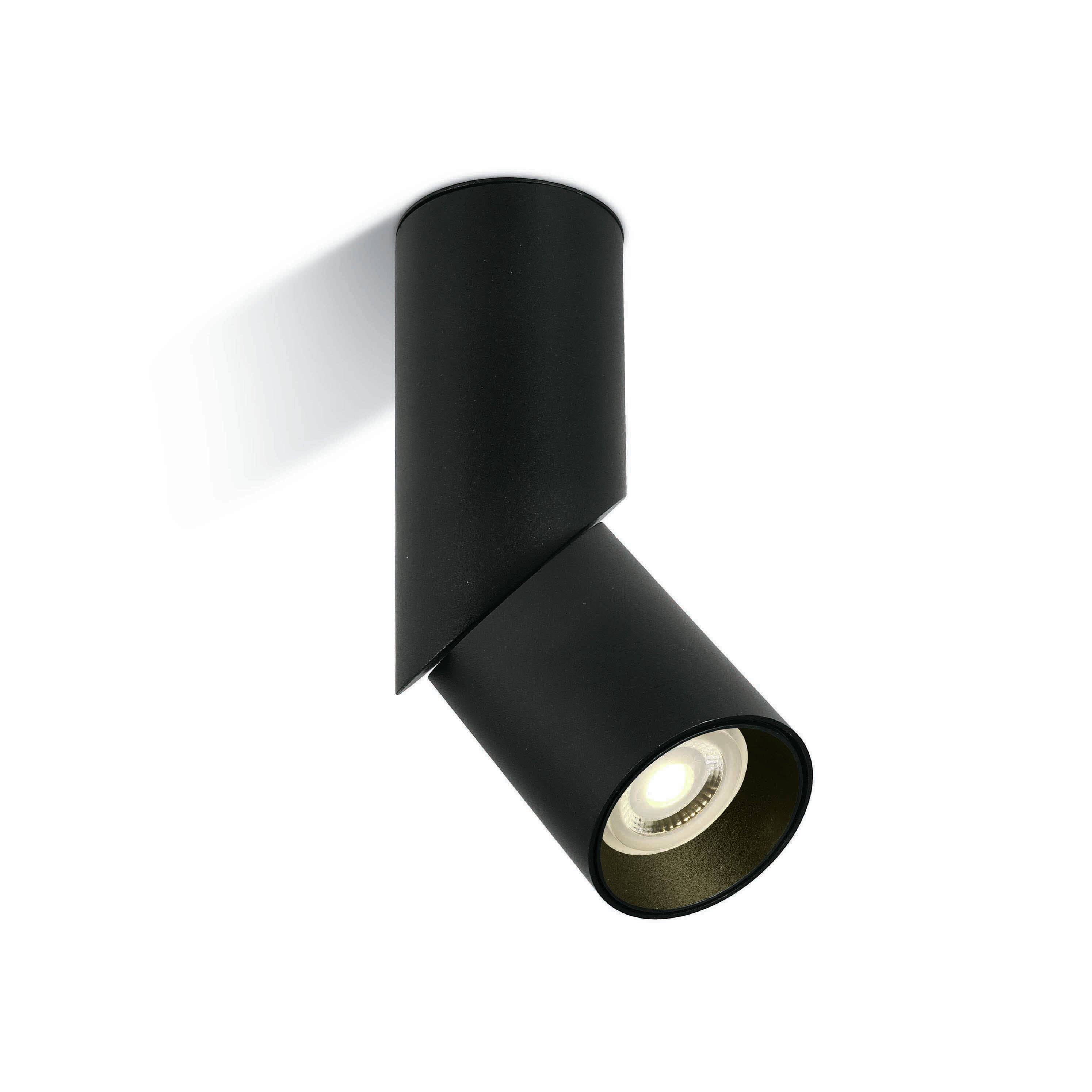 One Light GU10 Ceiling Lights - Opbouwspot 1L - Ø 5, 7 X 19, 6 Cm - Zwart
