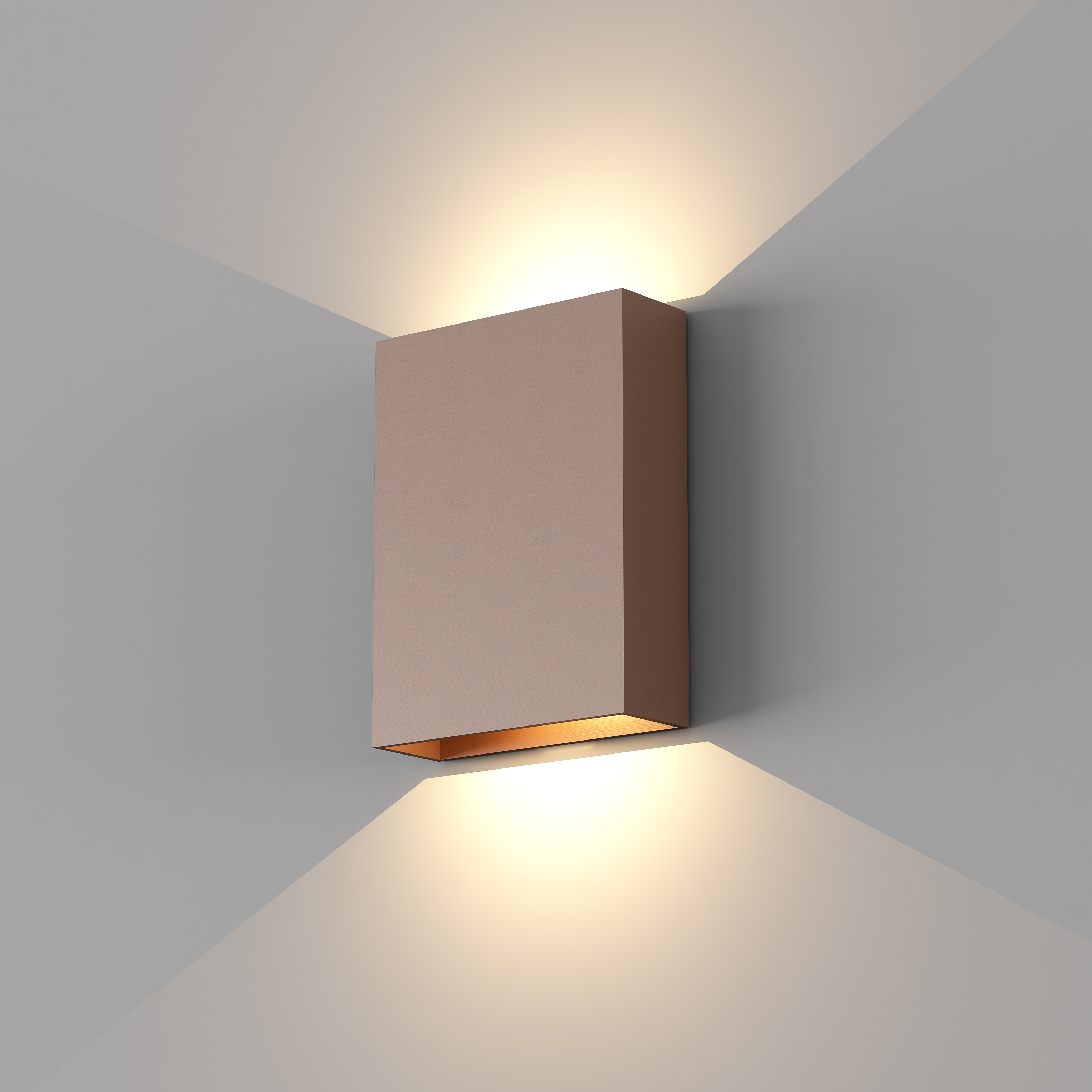 Artdelight Memphis - Wandlamp - 4 X 12 X 16 Cm - 6W Dimbare Led Incl. - IP65 - Brons Geborsteld