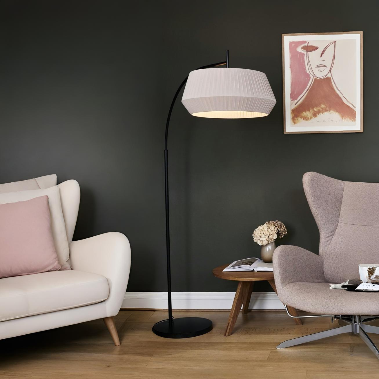 Nordlux Dicte - Vloerlamp - Ø 53 X 180 Cm - Beige