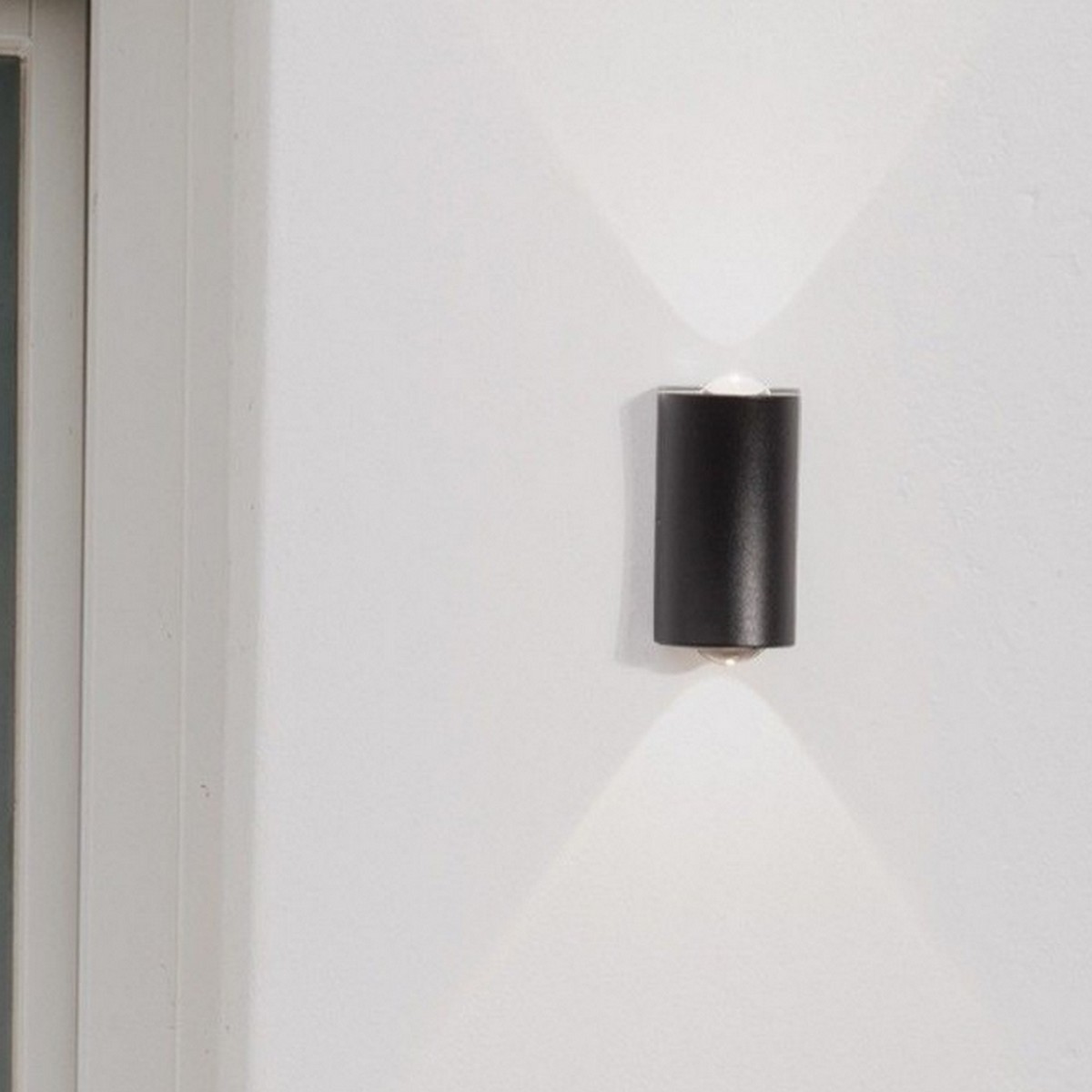 Nova Luce Azar - Buiten Wandverlichting - 5 X 9 X 4 Cm - 2x 2W Led Incl. - IP54 - Donker Antraciet