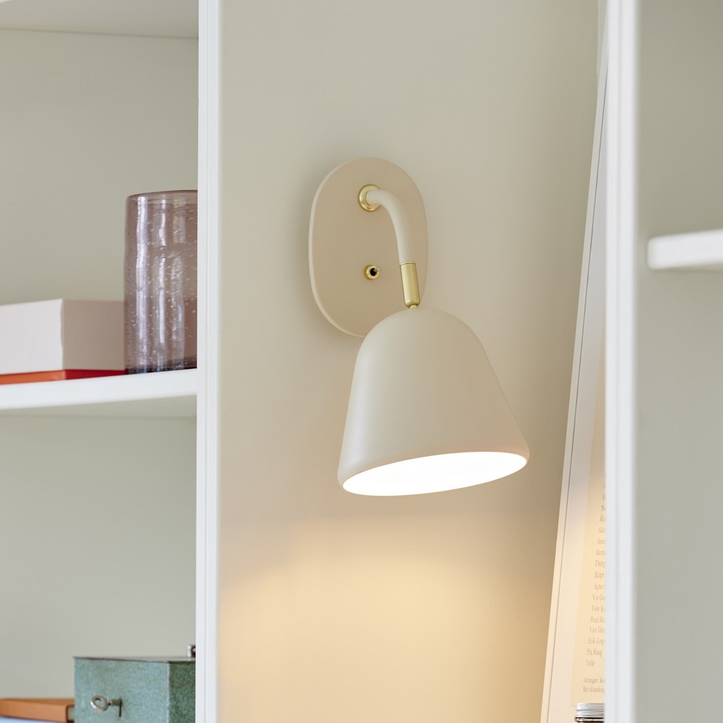 Nordlux Fleur - Wandlamp - 15, 3 X 21, 2 X 26, 4 Cm - Beige