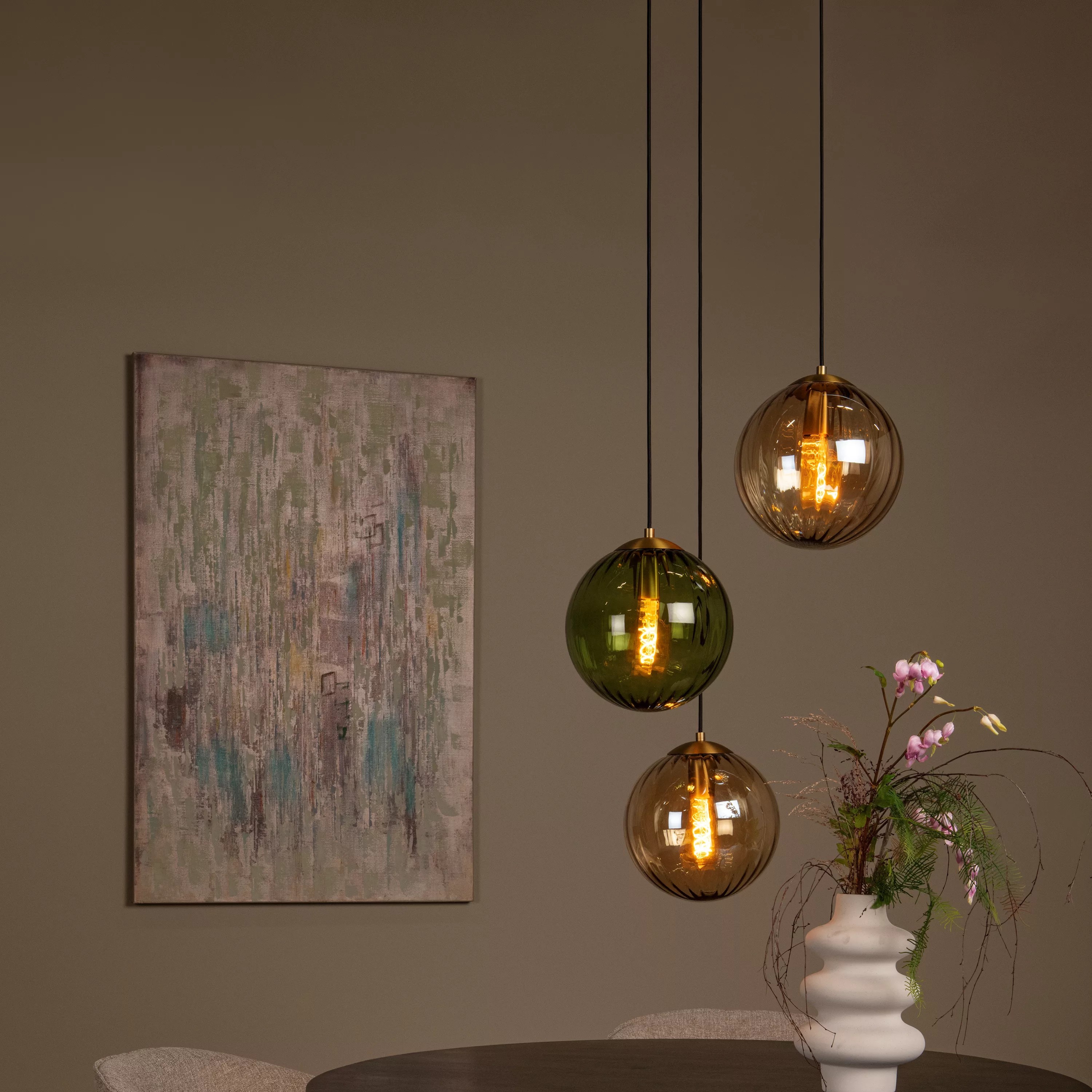 Lucide Monsaraz - Hanglamp - Ø 35 X 150 Cm - Multicolor