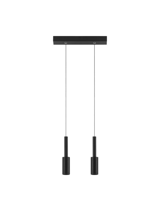 Nova Luce Joy - hanglamp - 30 x 200 cm - 14W LED incl. - zandzwart