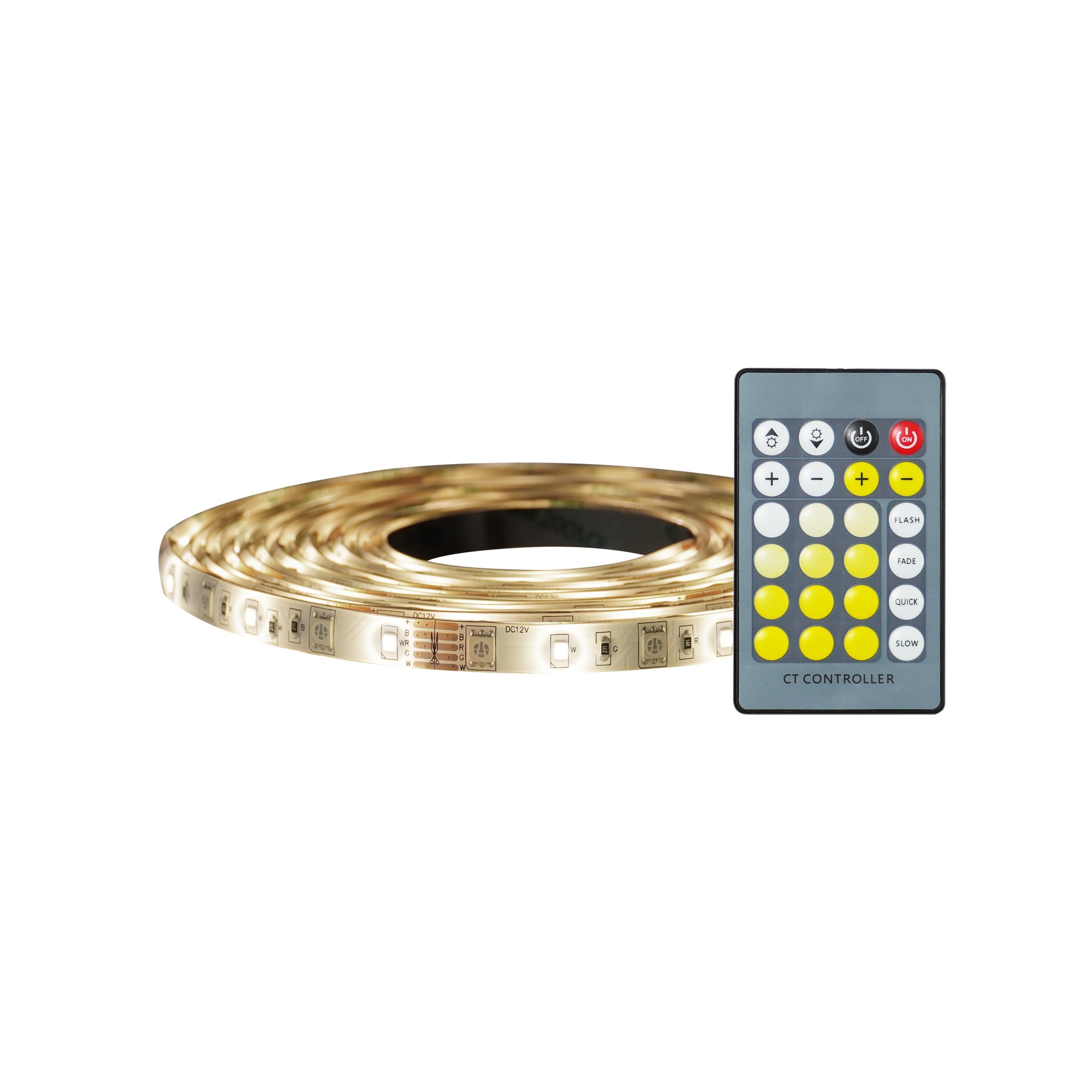 Nordlux Led Strip - 0, 8 Cm Breed, 500 Cm Lengte - 12Vdc - Dimbare Met Afstandsbediening - 3W Led Per Meter - IP44