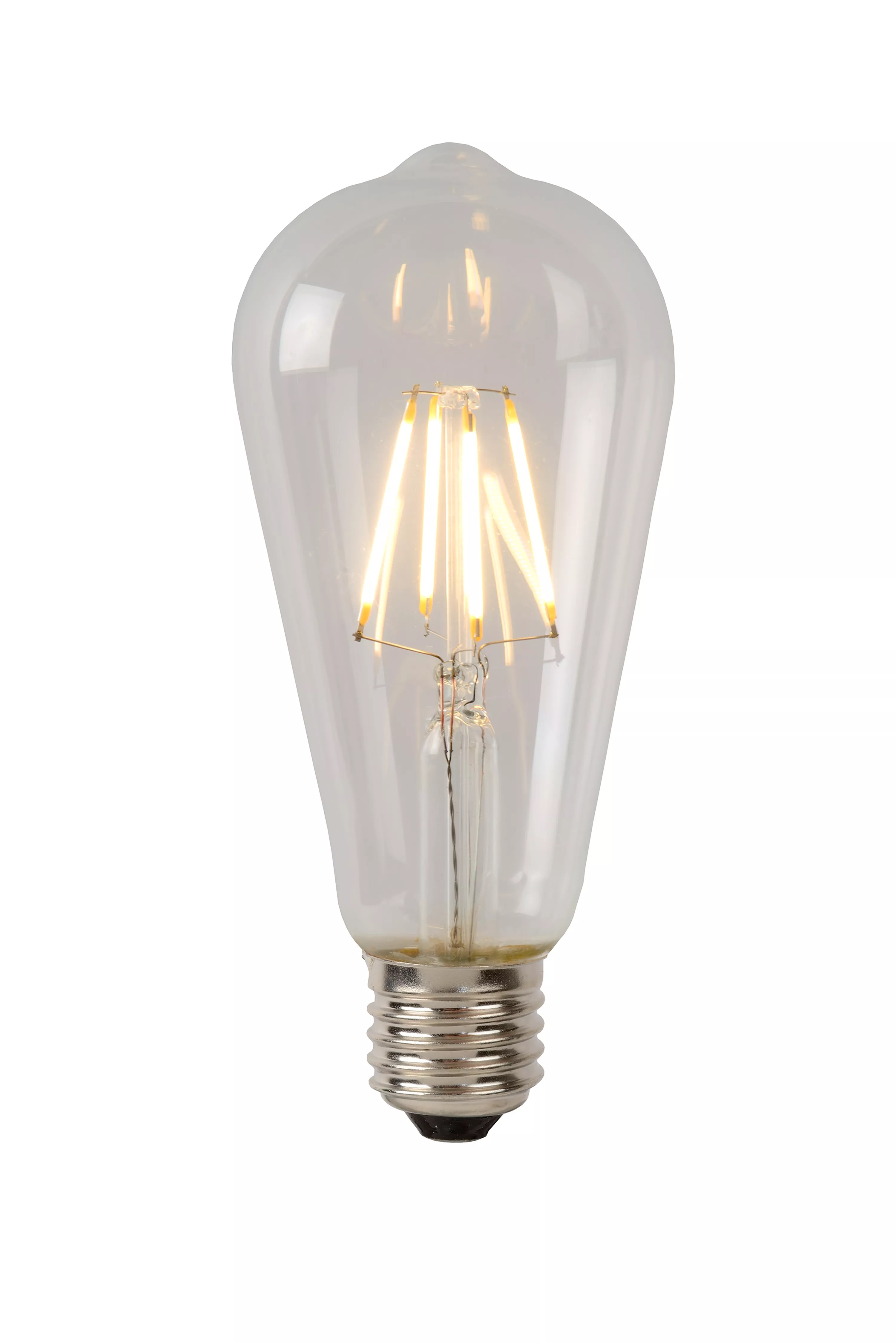 Lucide Led Class B Filament Lamp - Ø 6, 4 X 14, 6 Cm - E27 - 7W Dimbaar - 2700K - Transparant