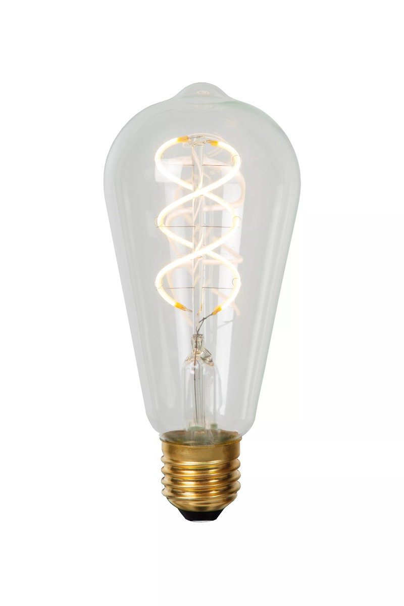Lucide Led Filament Lamp - Ø 6, 4 X 14, 6 Cm - E27 - 4, 9W Dimbaar - 2700K - Transparant