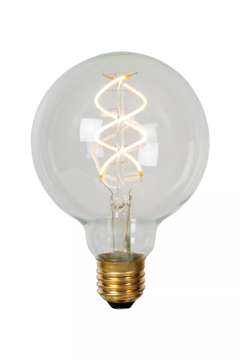 Lucide Led Filament Lamp - Ø 12, 5 X 17, 5 Cm - E27 - 5W Dimbaar - 2700K - Transparant