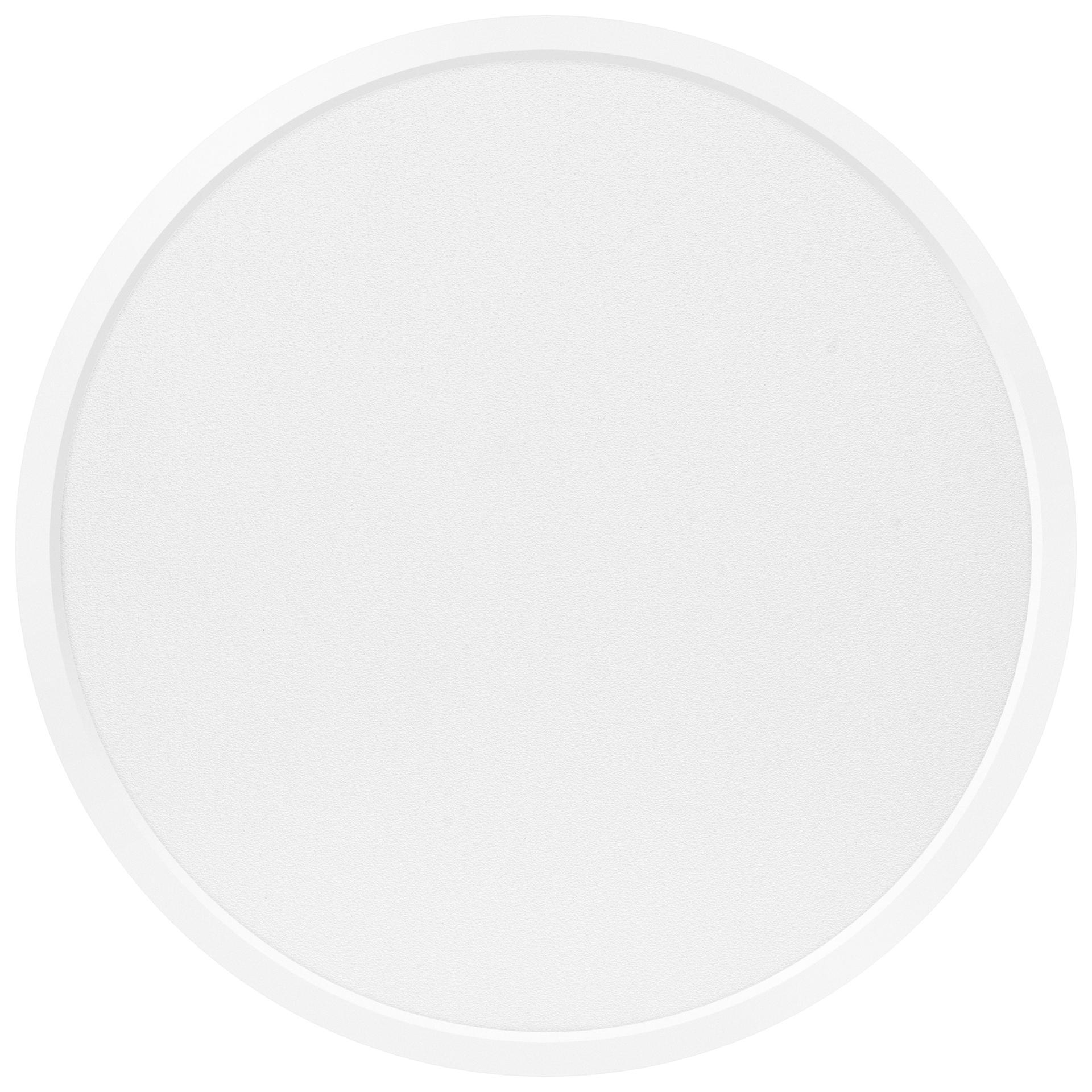 Eth Ruby - Plafondlamp - Ø 40 X 2, 4 Cm - 3 Stappen Dimbaar - 32W Led Incl. - IP44 - Wit