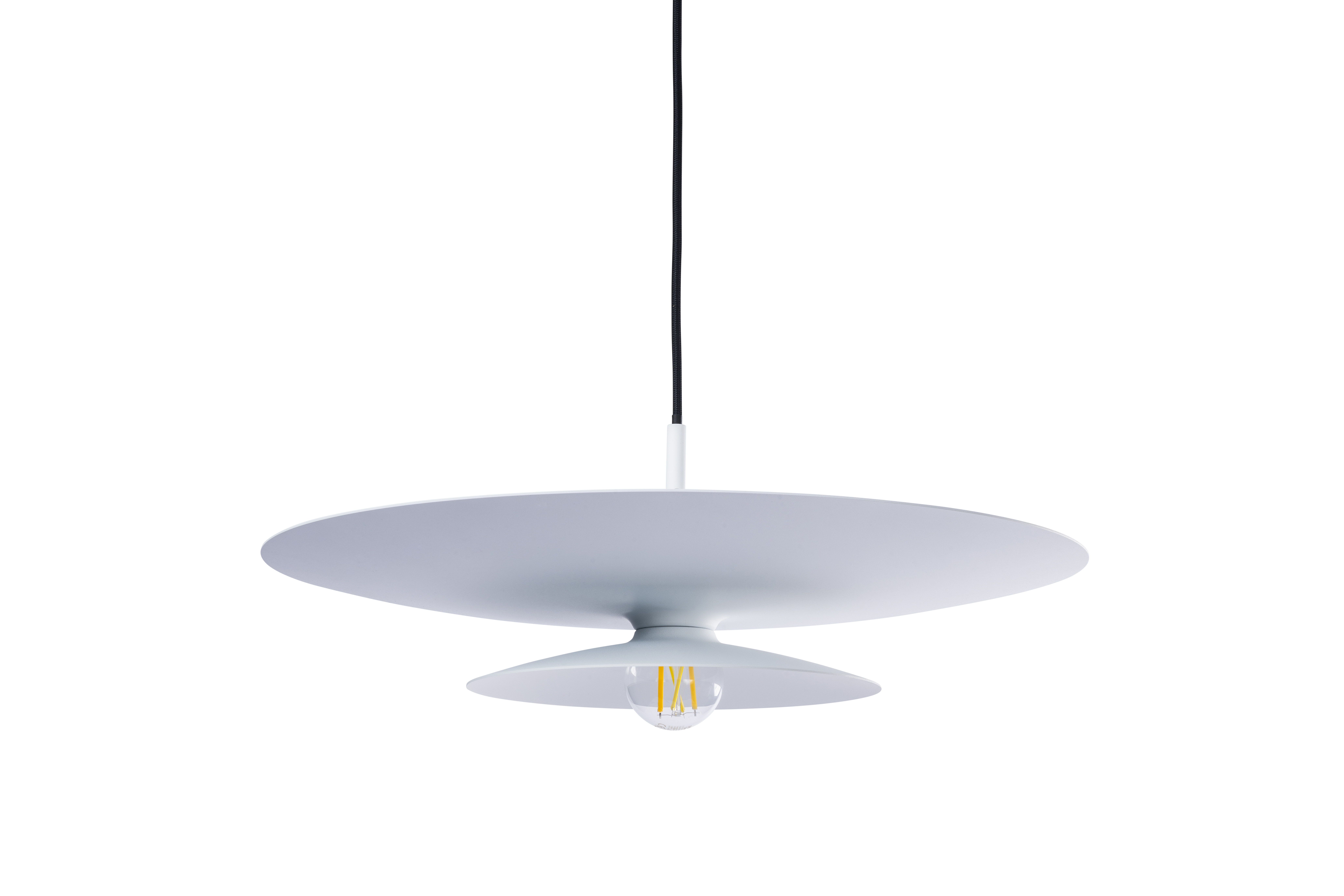Artdelight Linares - Hanglamp - Ø 50 X 16,5 Cm - Wit