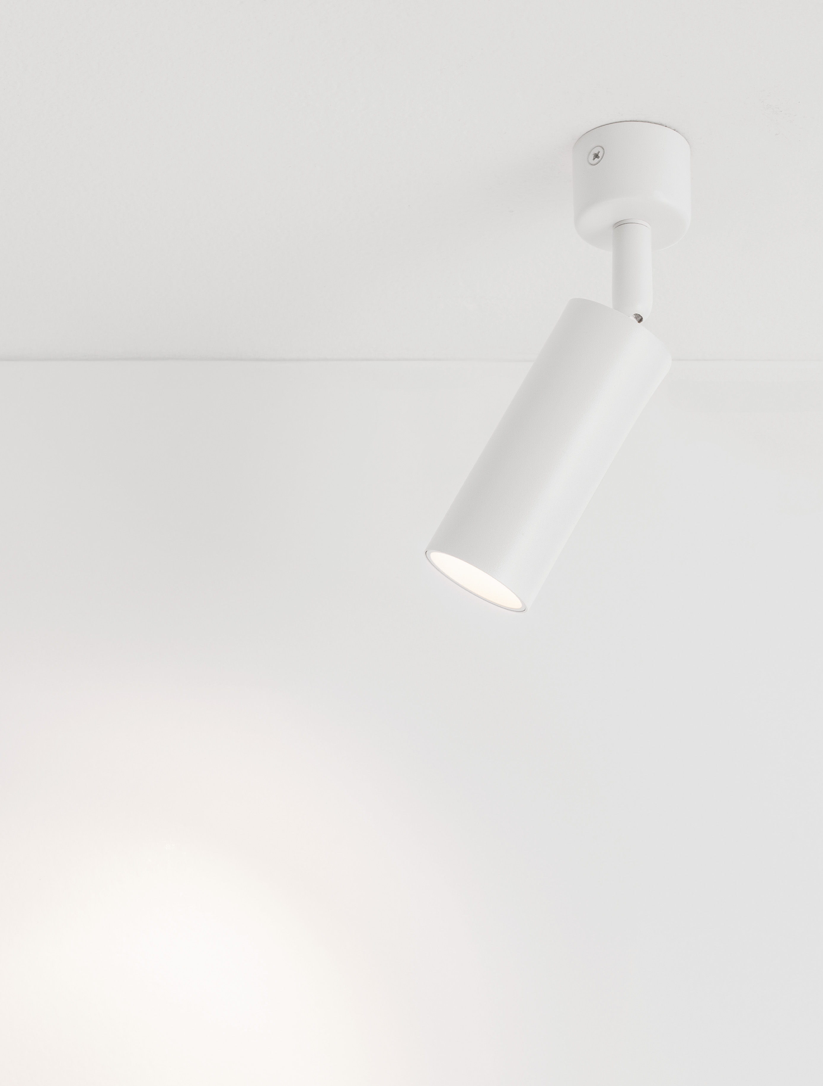 Nova Luce Mor - opbouwspot - Ø 4 x 17 cm - wit