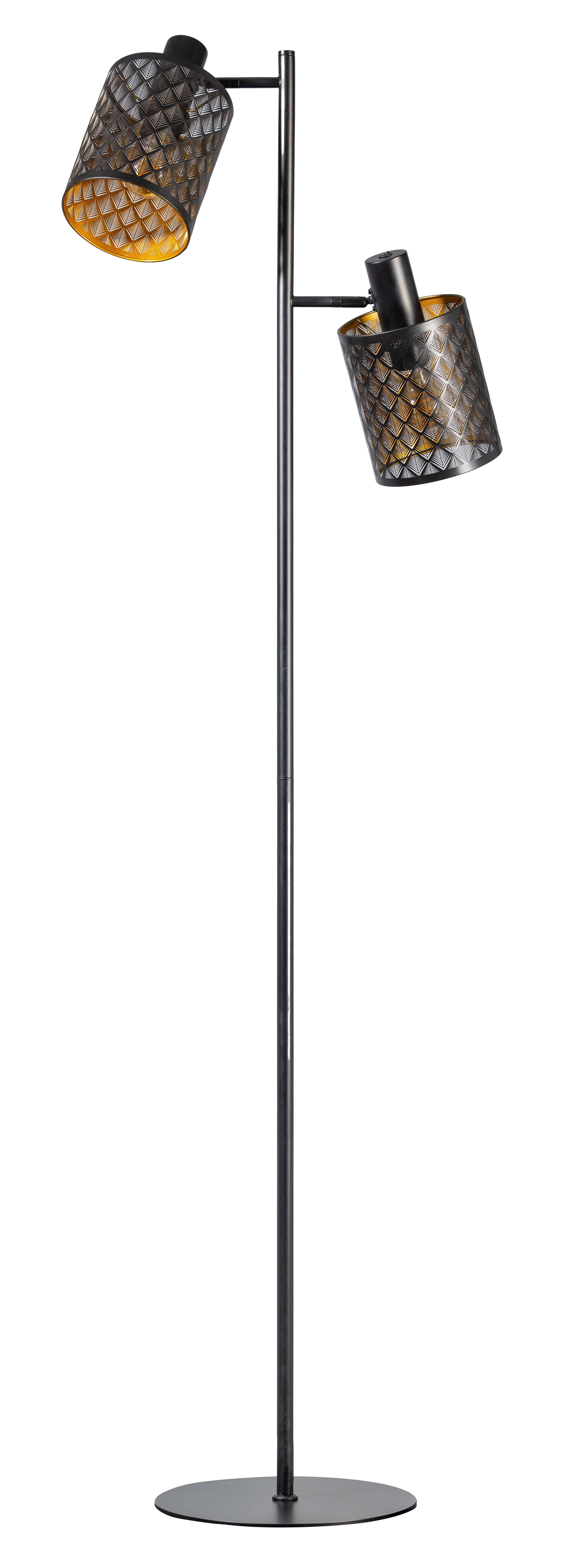 Eth Laser - Vloerlamp - Ø 15 X 30 X 166 Cm - Zwart