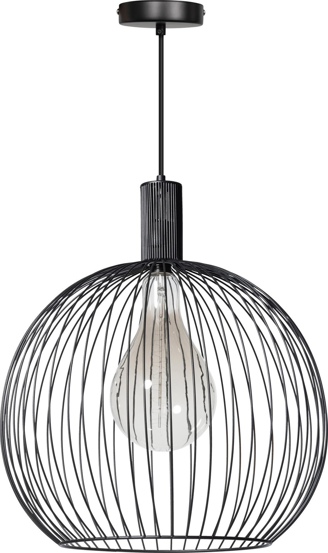Eth Wire - Hanglamp - Ø 50 X 170 Cm - Zwart