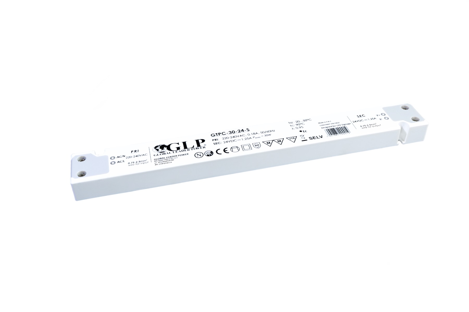 Mpl Power Glp Led Driver - 24Vdc/230V - 30W - Niet Dimbaar