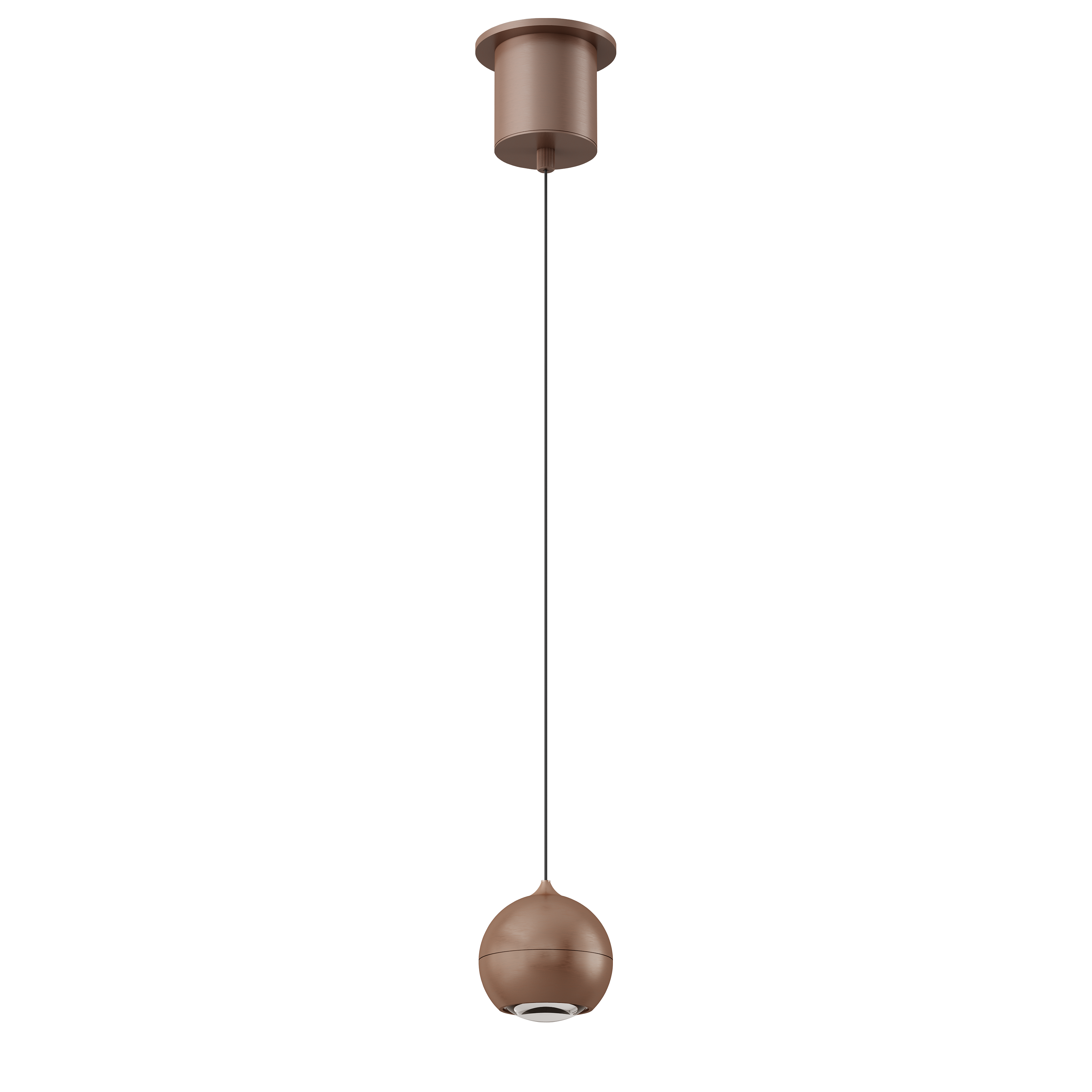 Artdelight Miami - Hanglamp - Ø 10 X 218 Cm - 10,8W Dimbare LED Incl. - Brons Geborsteld
