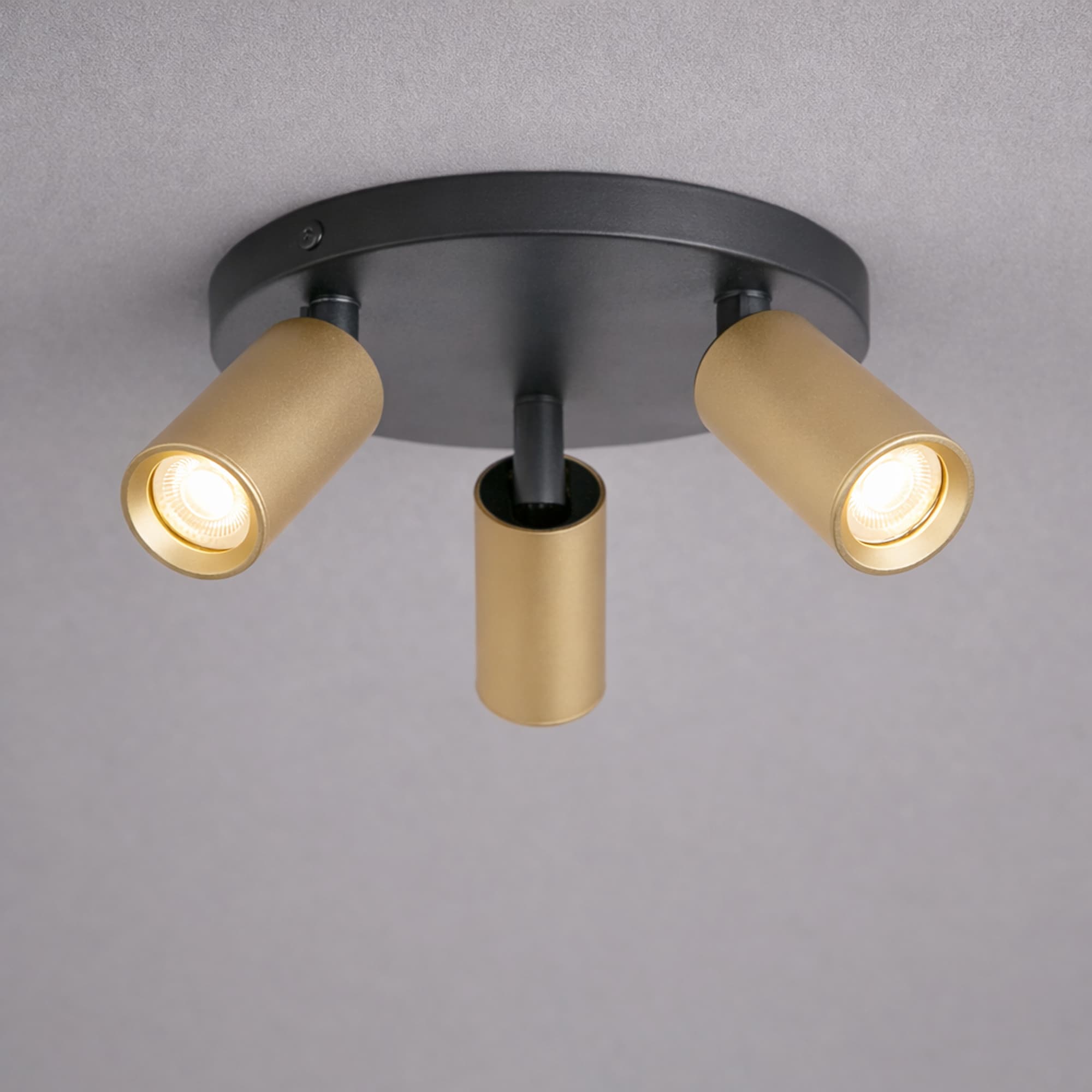 Projectlight Clara - opbouwspot 3L - 18 x 10 x 18 cm - goud