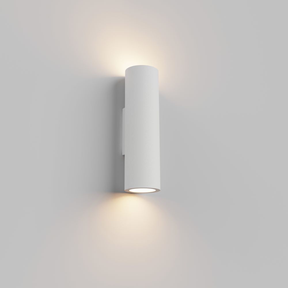 Artdelight Brest - Wandlamp - Ø 7 X 25 Cm - Wit