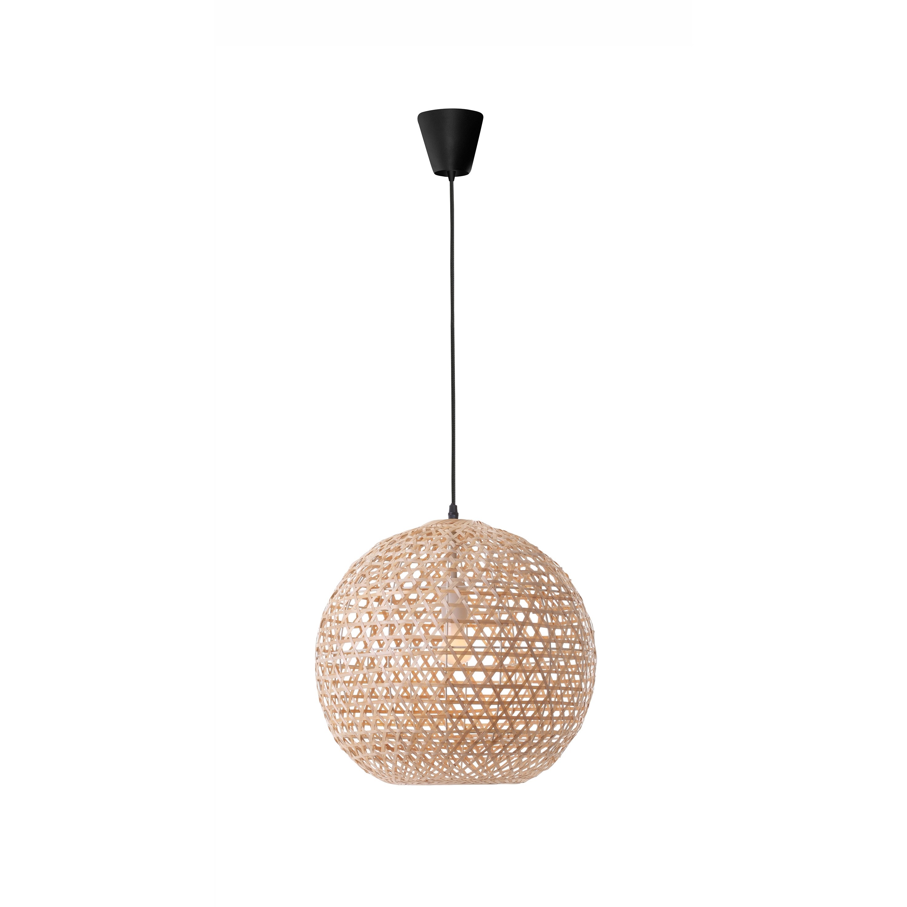 Nova Luce Melody - Hanglamp - Ø 40 X 250 Cm - Bruin En Zwart